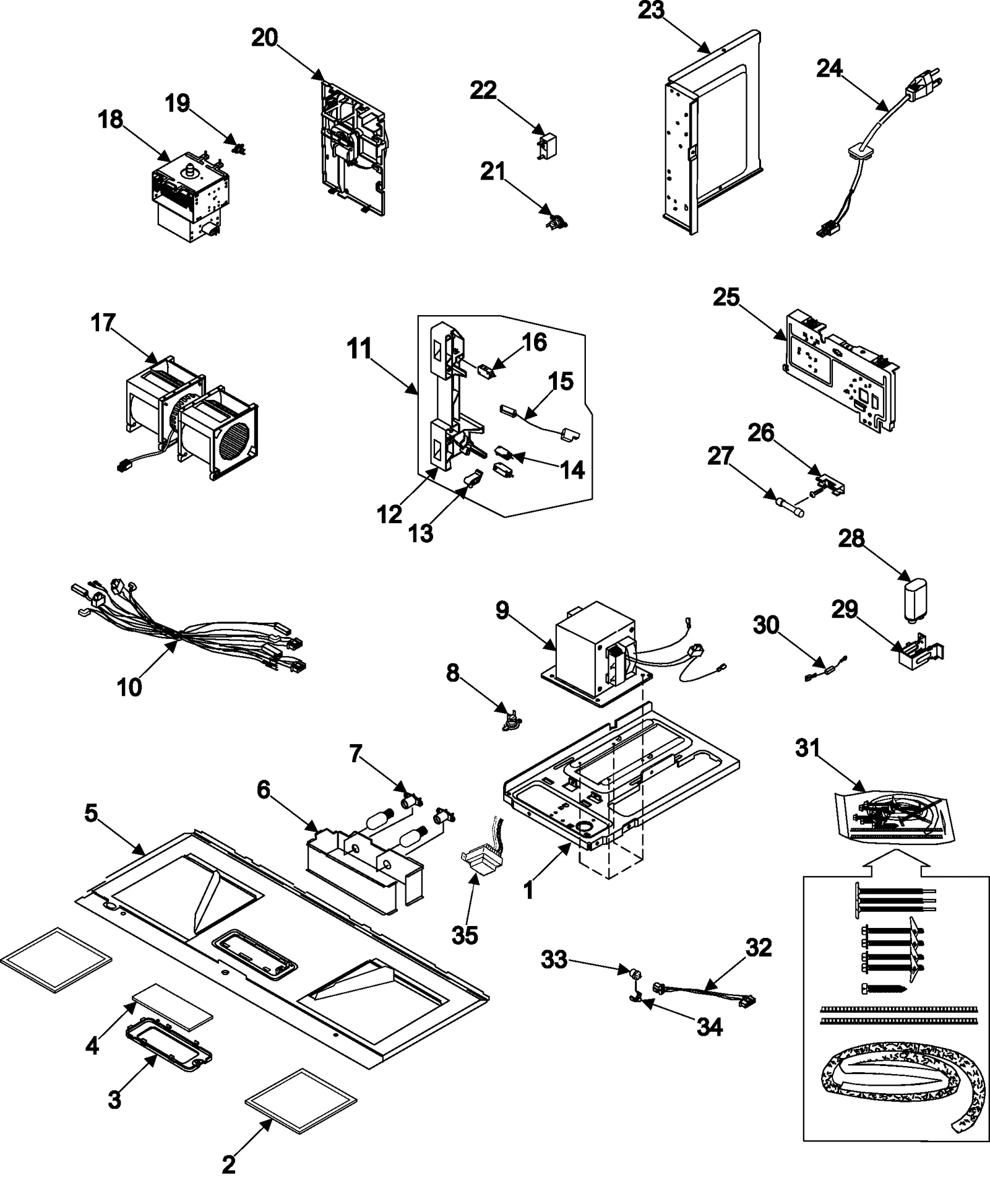 INTERNAL CONTROLS/LATCH ASY/BASE