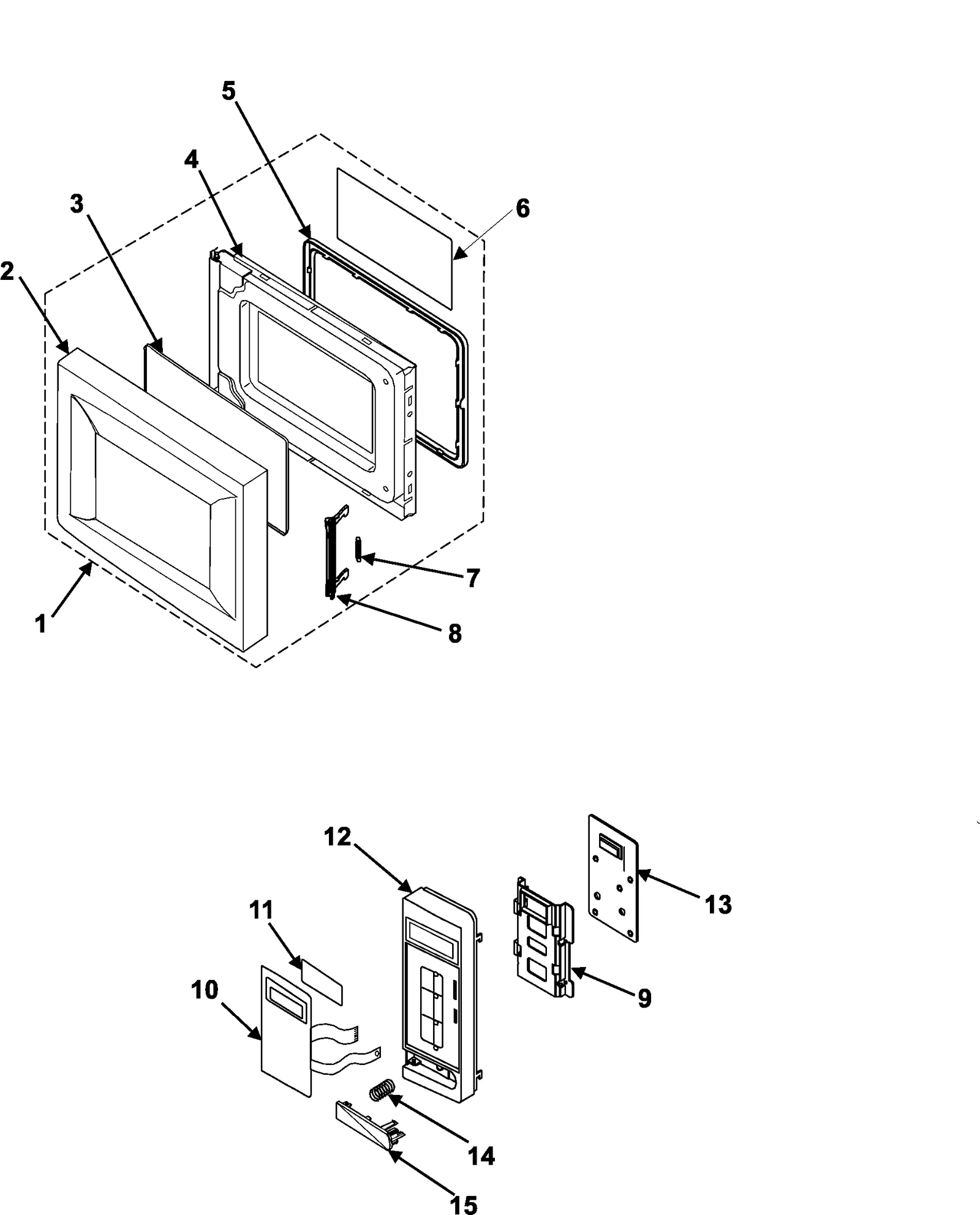 CONTROL PANEL/DOOR ASSEMBLY