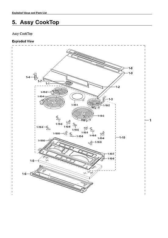 COOKTOP ASSY