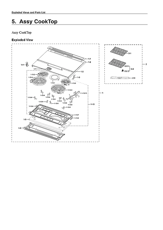COOKTOP ASSY