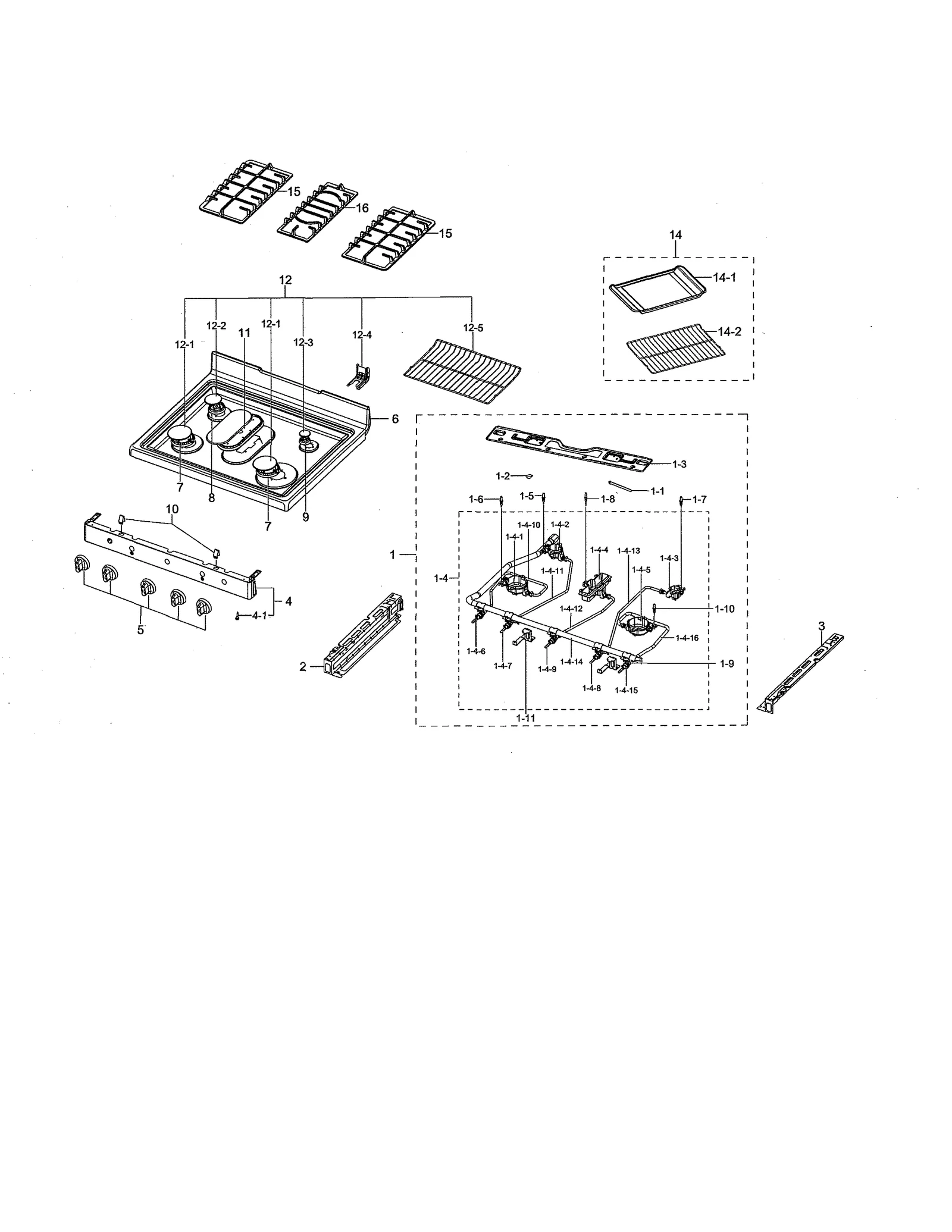 COOKTOP ASSEMBLY