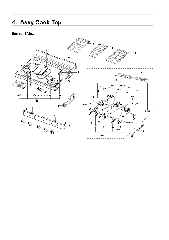 COOKTOP ASSY