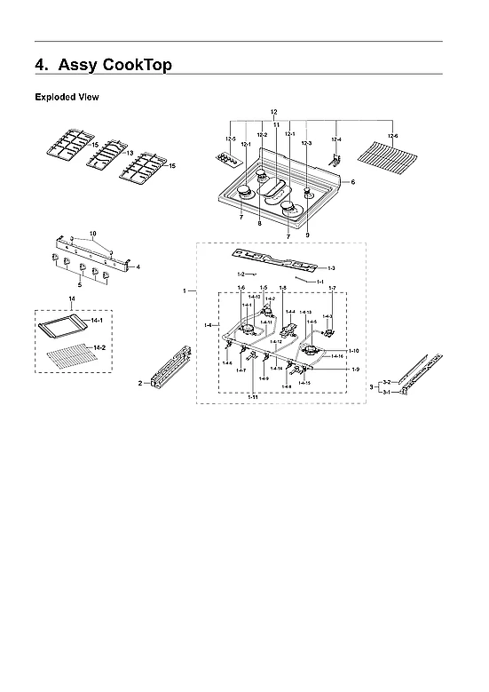 COOKTOP ASSY