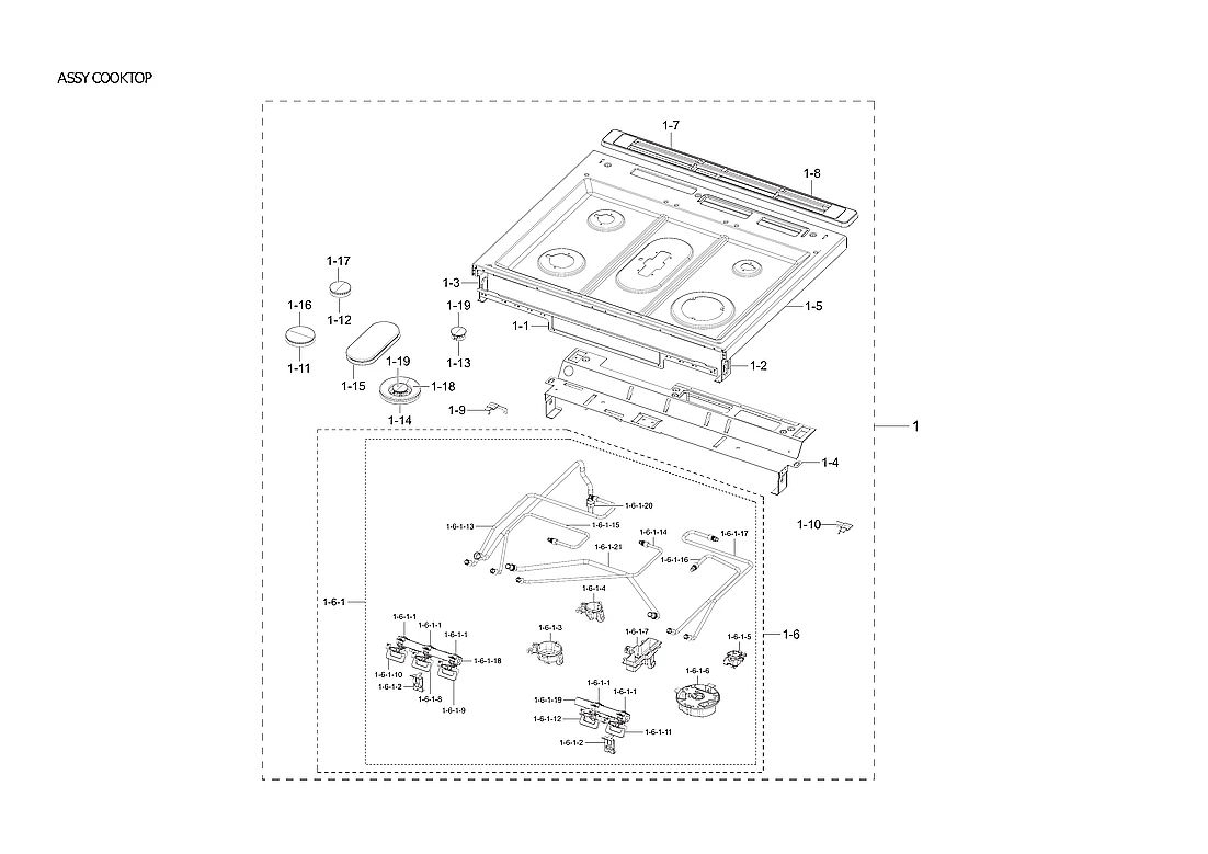 COOKTOP ASSY