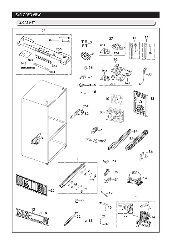 CABINET PARTS