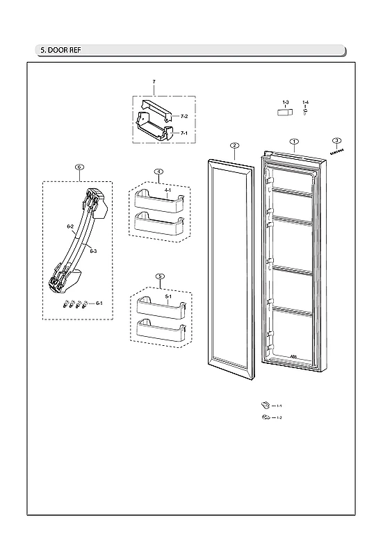 REFRIGERATOR DOOR PARTS