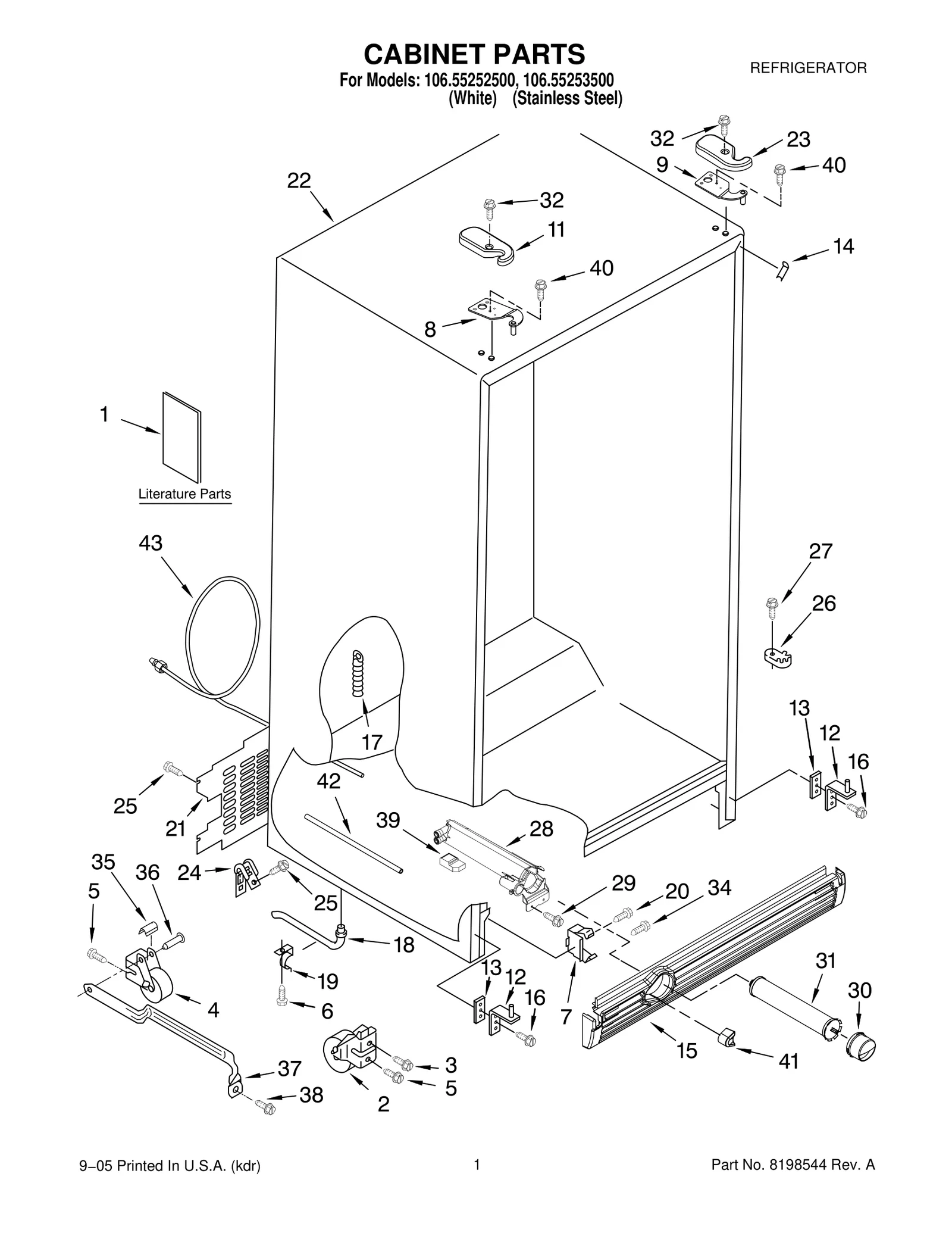 CABINET PARTS