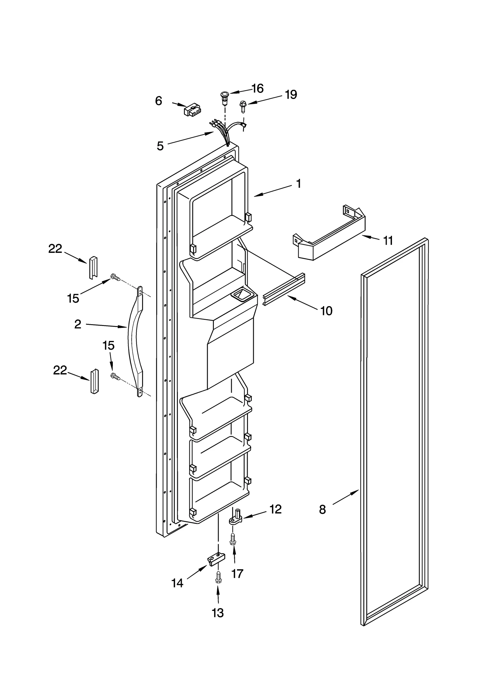 FREEZER DOOR PARTS