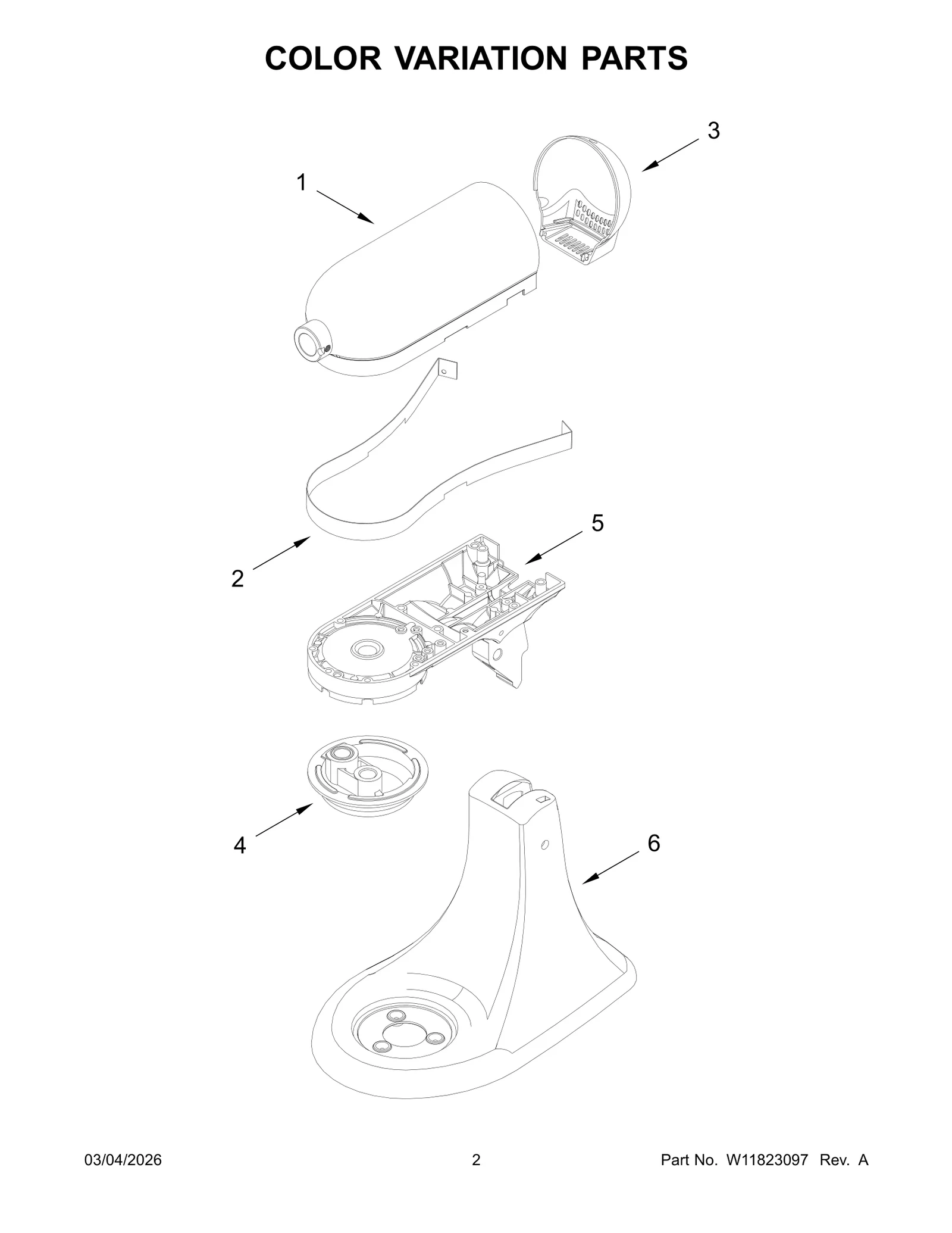 COLOR VARIATION PARTS