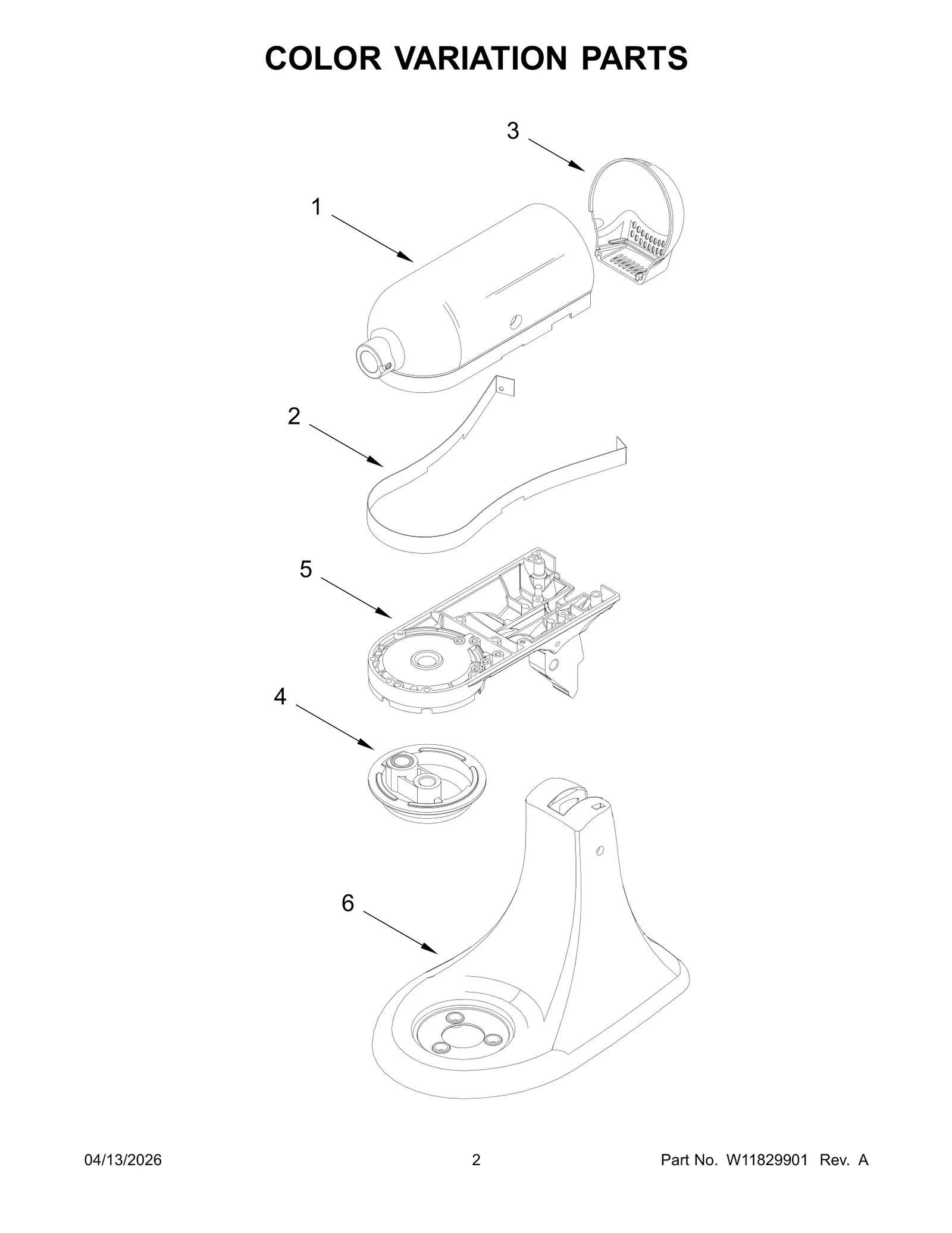 COLOR VARIATION PARTS