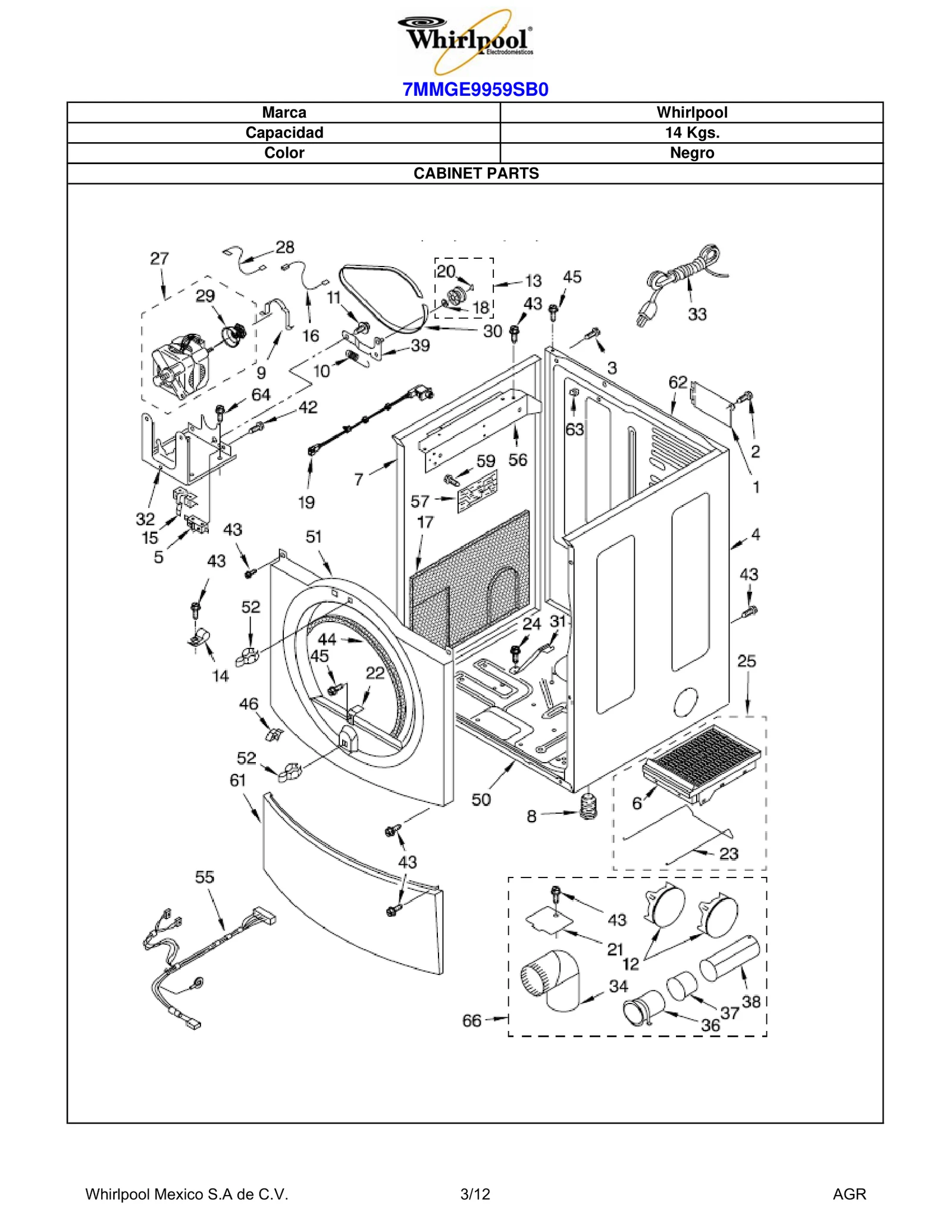 CABINET PARTS