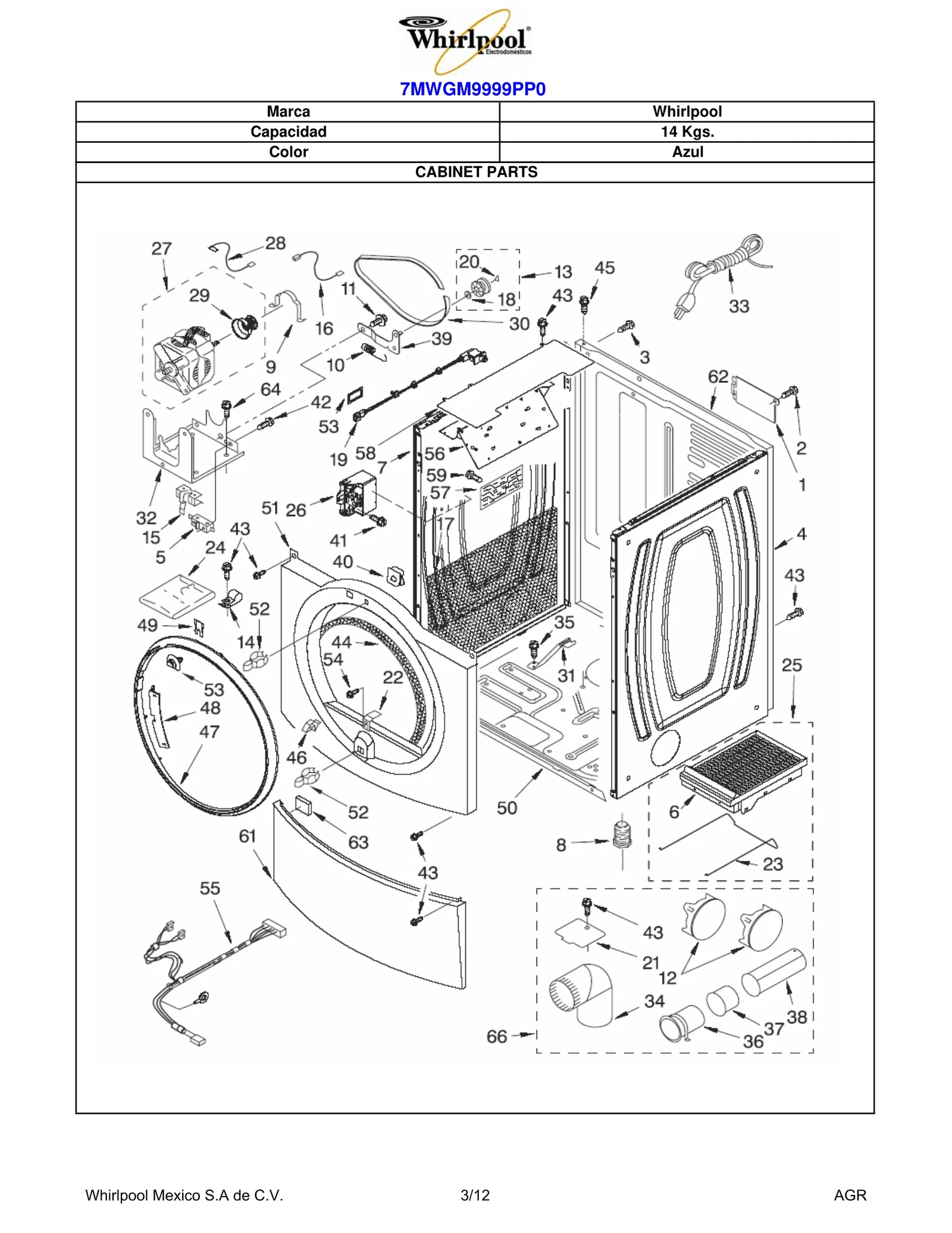 CABINET PARTS