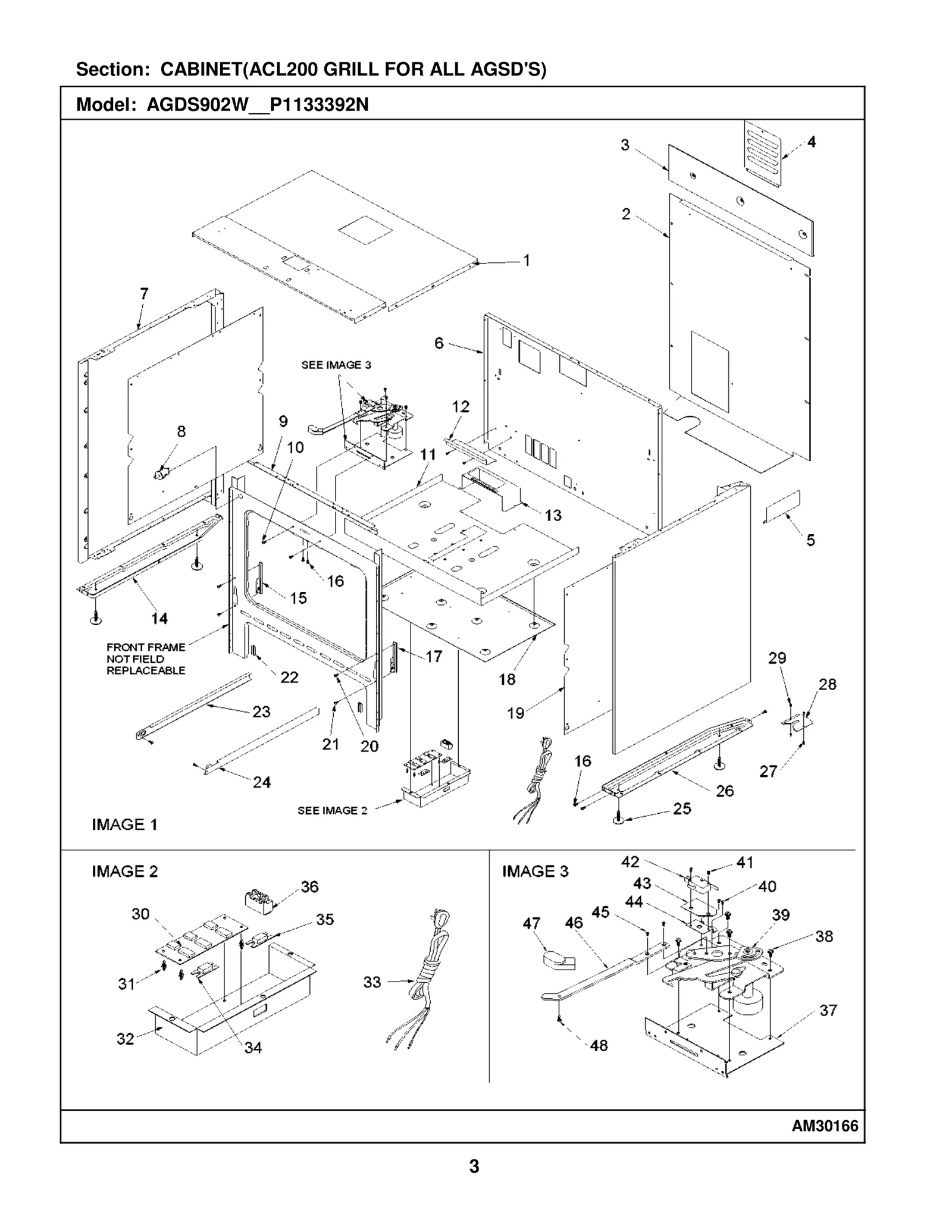 CABINET(ACL200 GRILL FOR ALL AGSD'S)