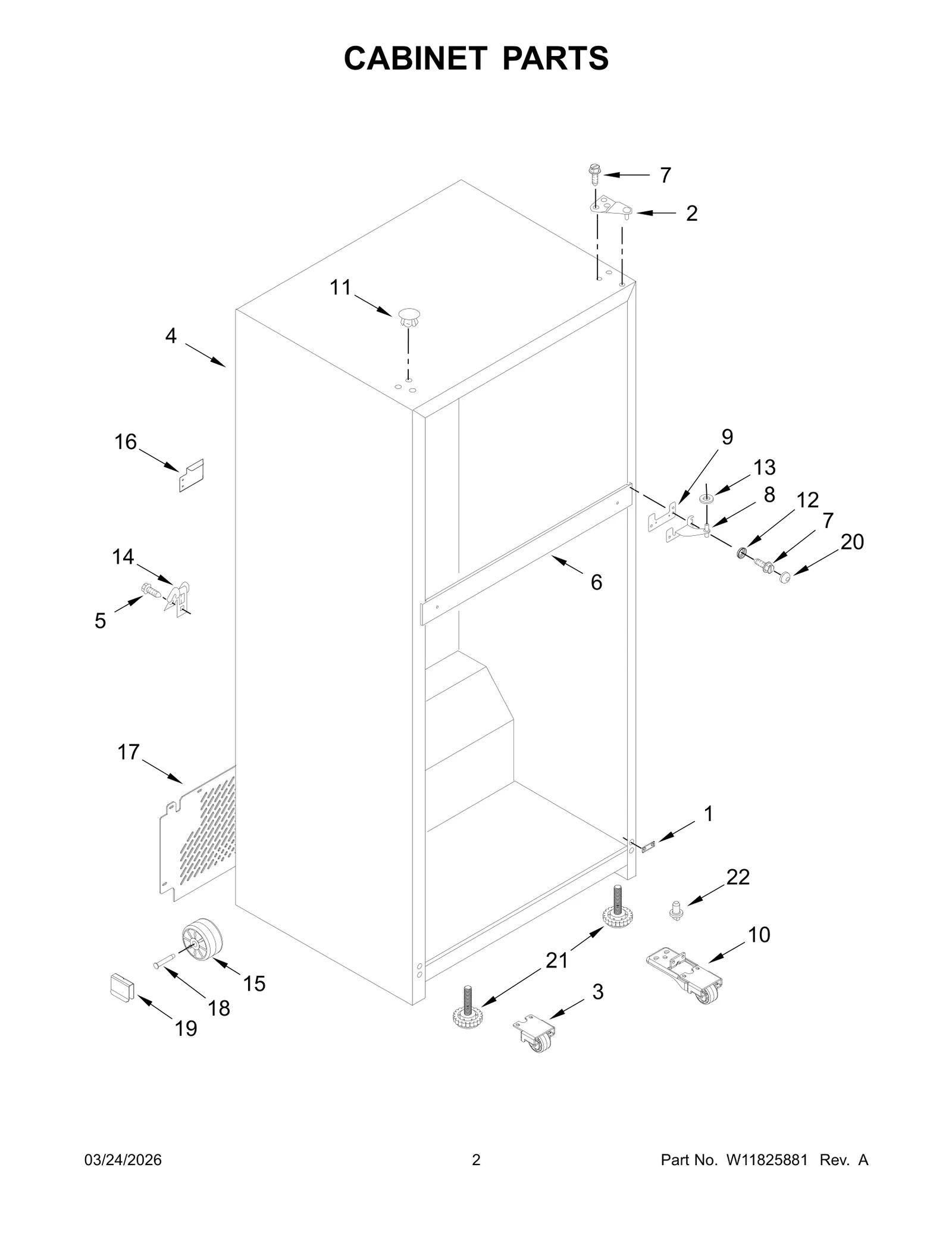 CABINET PARTS
