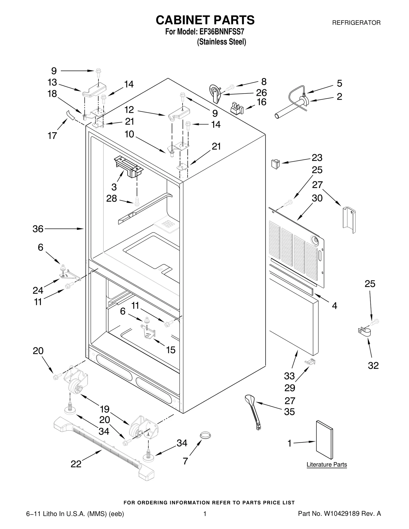 CABINET PARTS