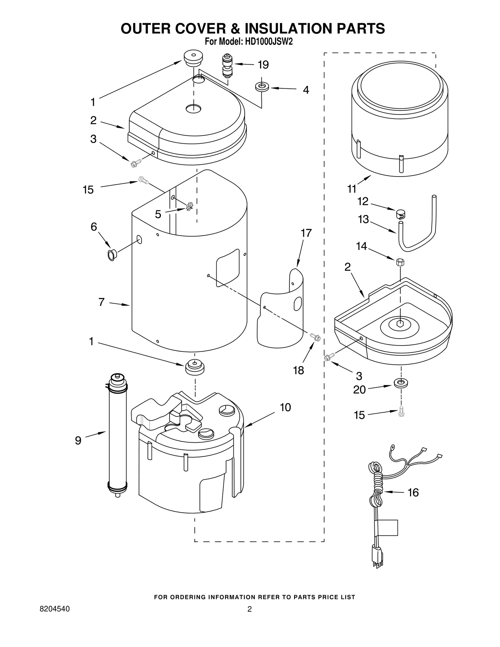 OUTER COVER & INSULATION PARTS