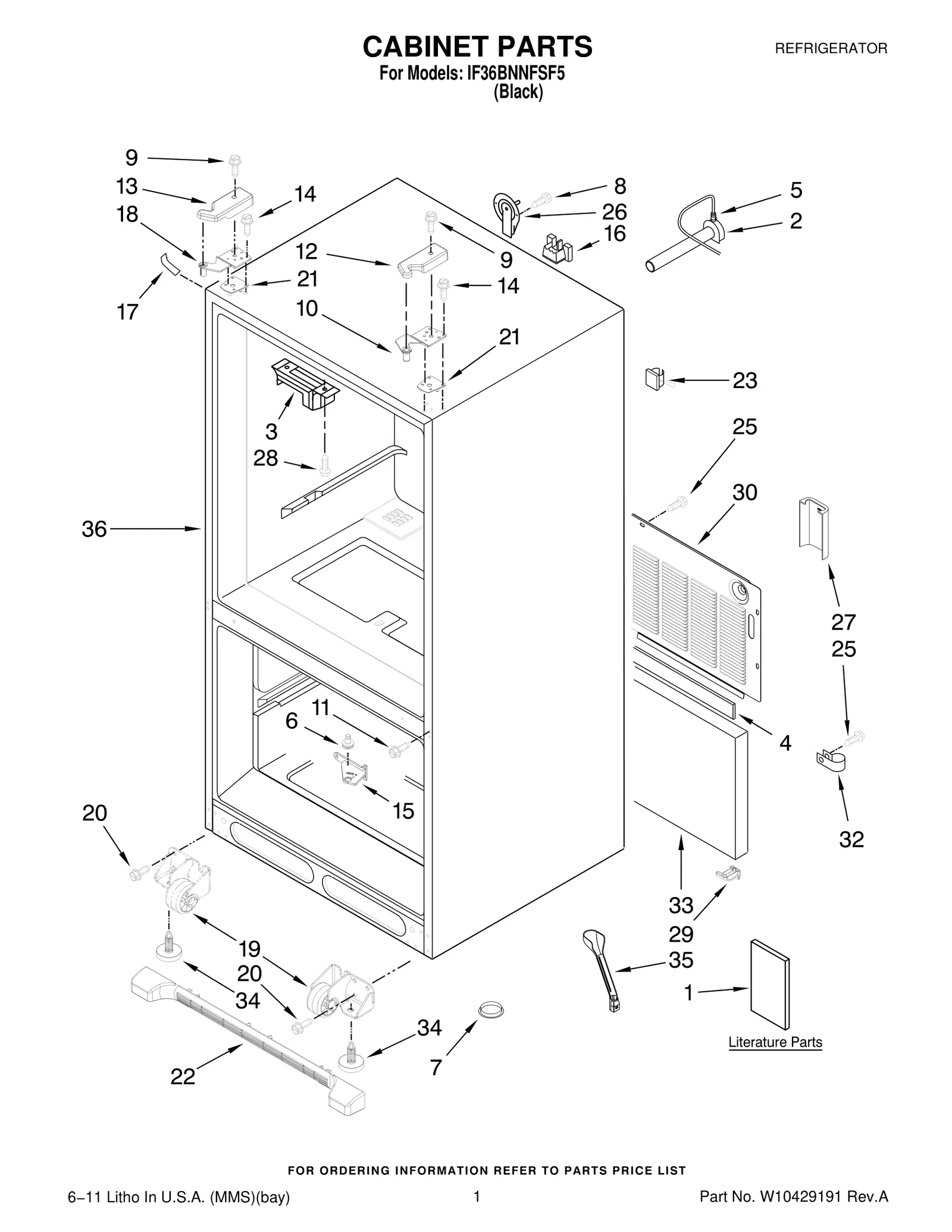 CABINET PARTS