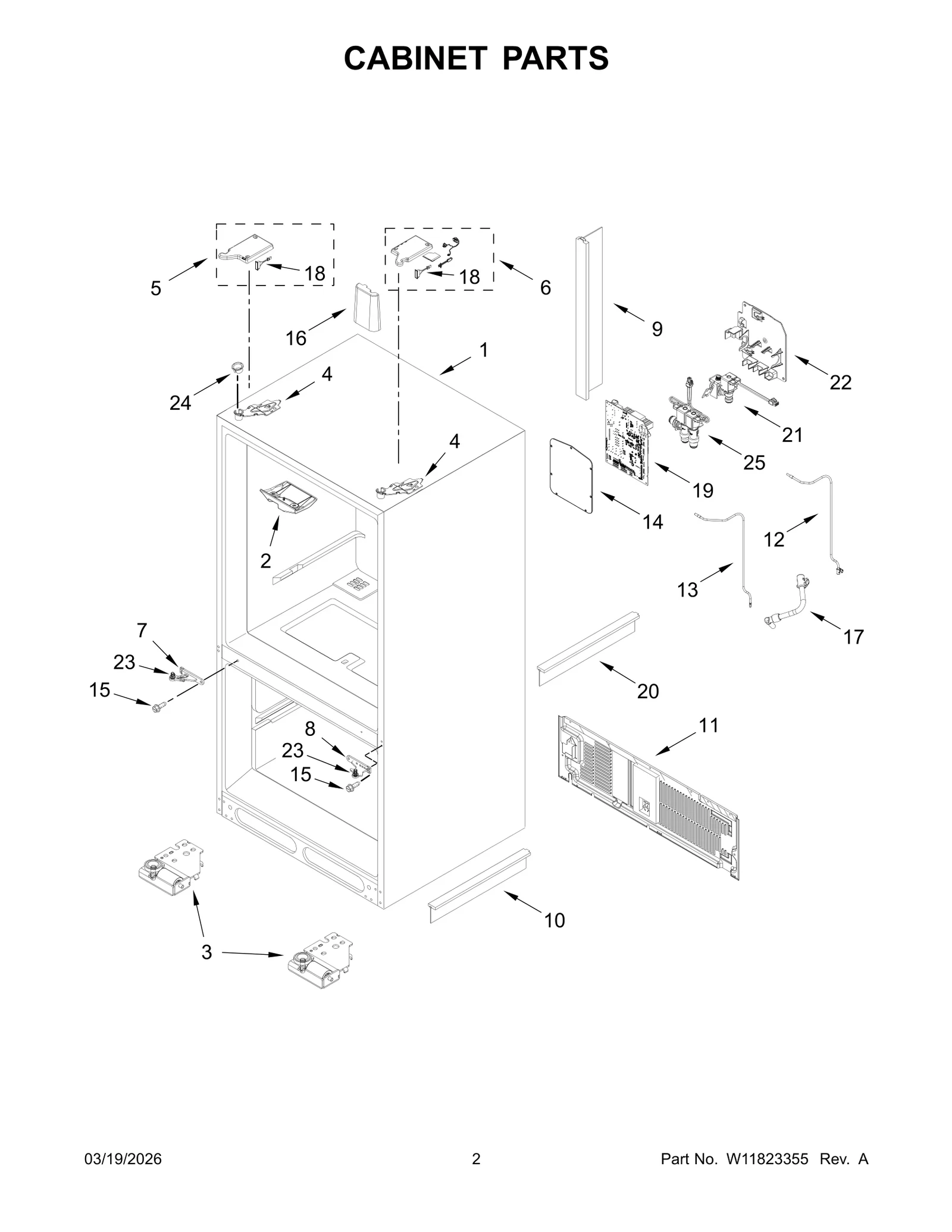 CABINET PARTS