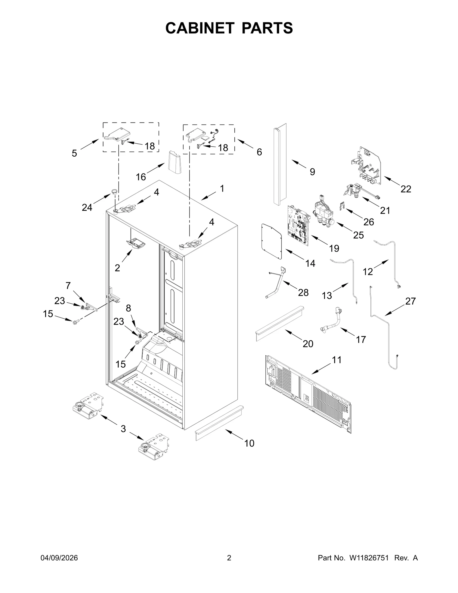 CABINET PARTS