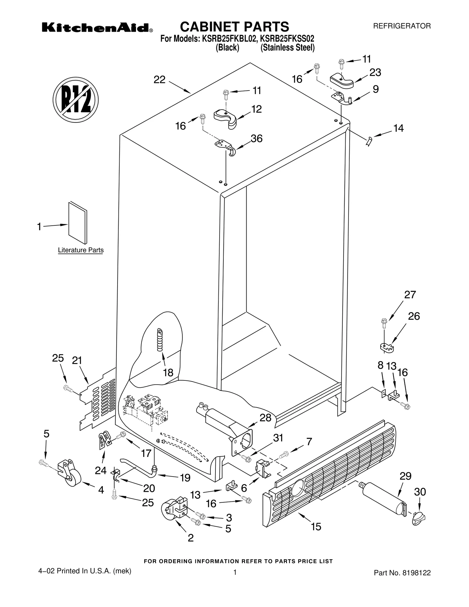 CABINET PARTS