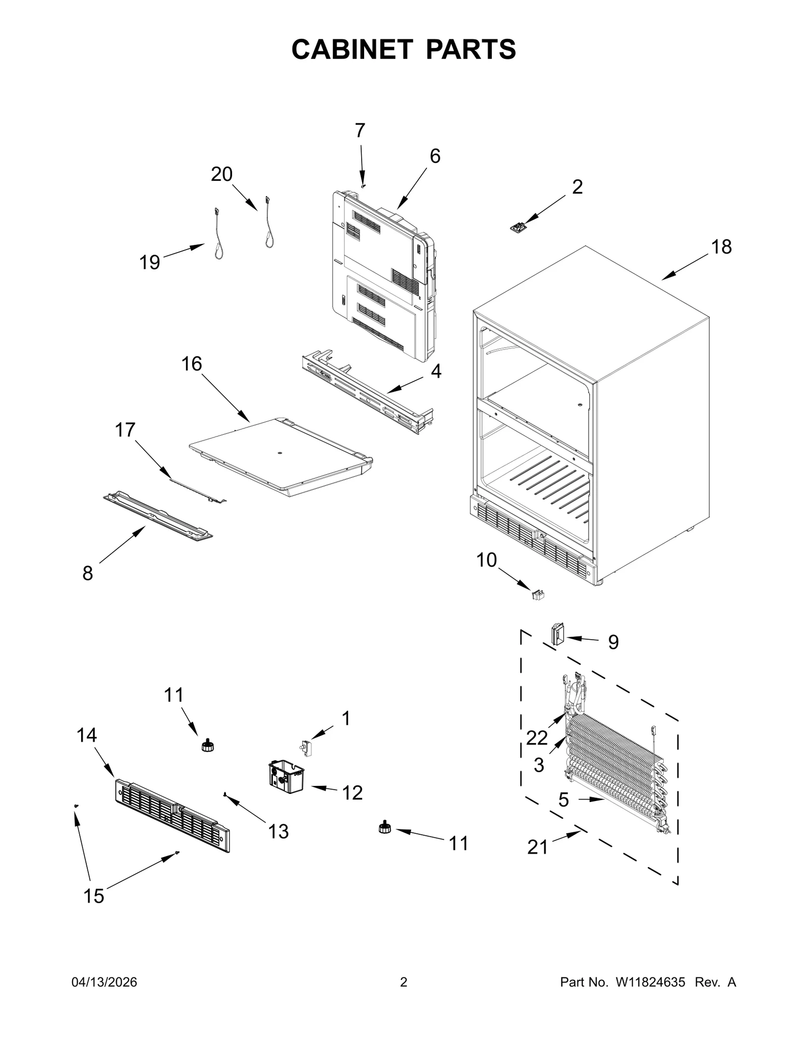 CABINET PARTS