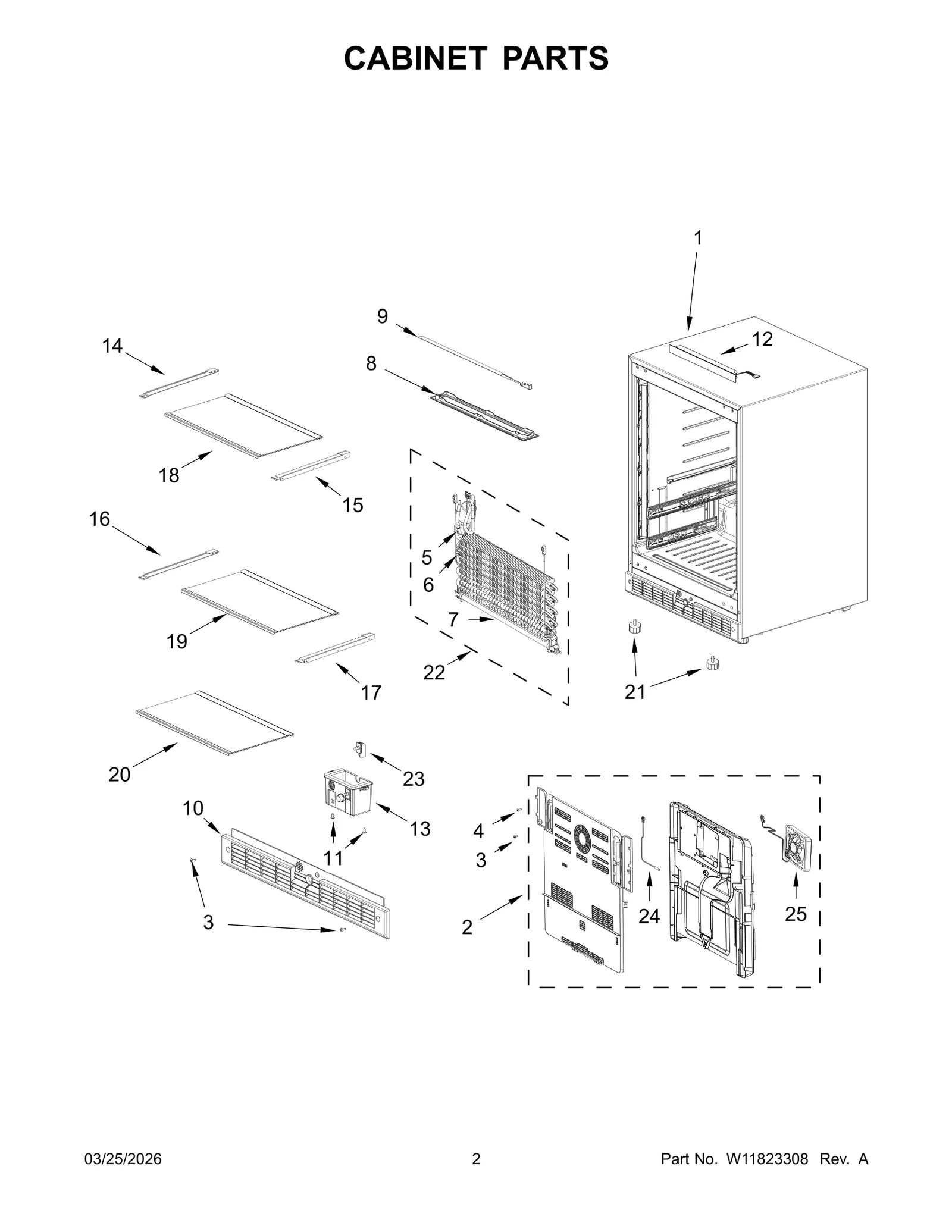CABINET PARTS