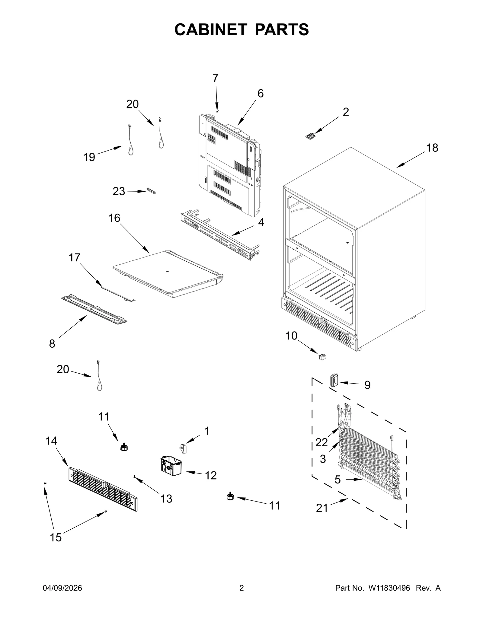 CABINET PARTS