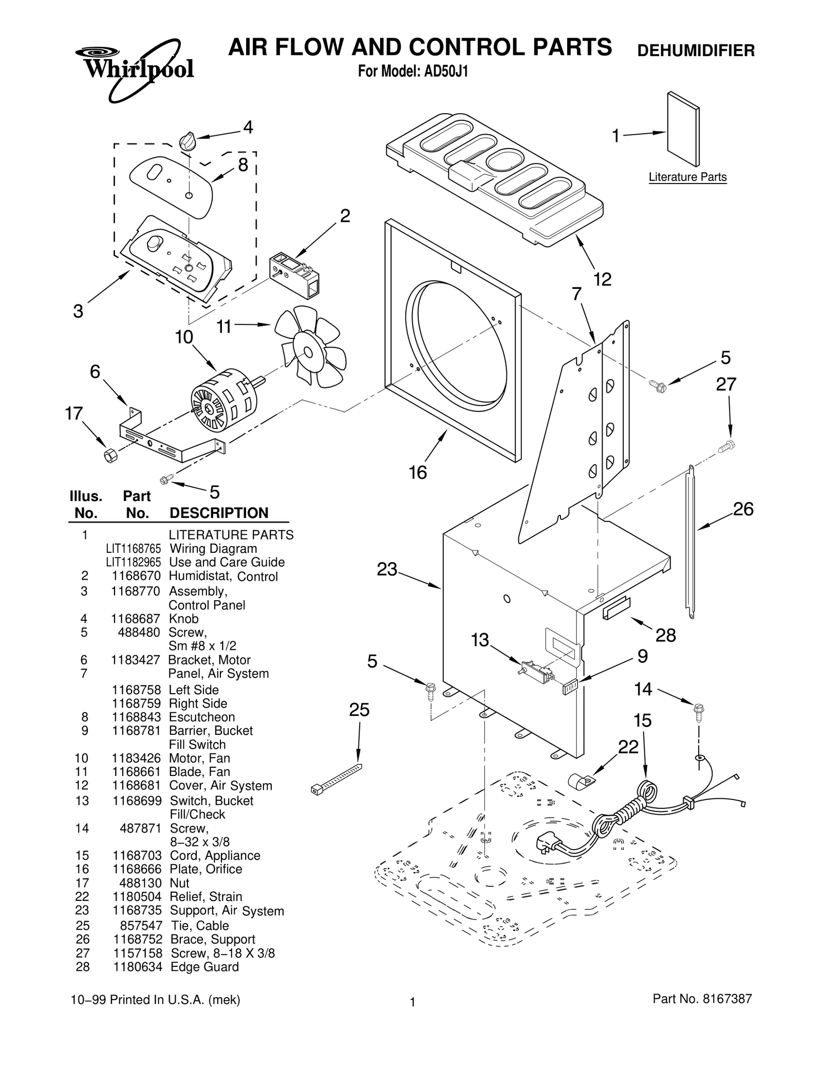AIR FLOW AND CONTROL PARTS