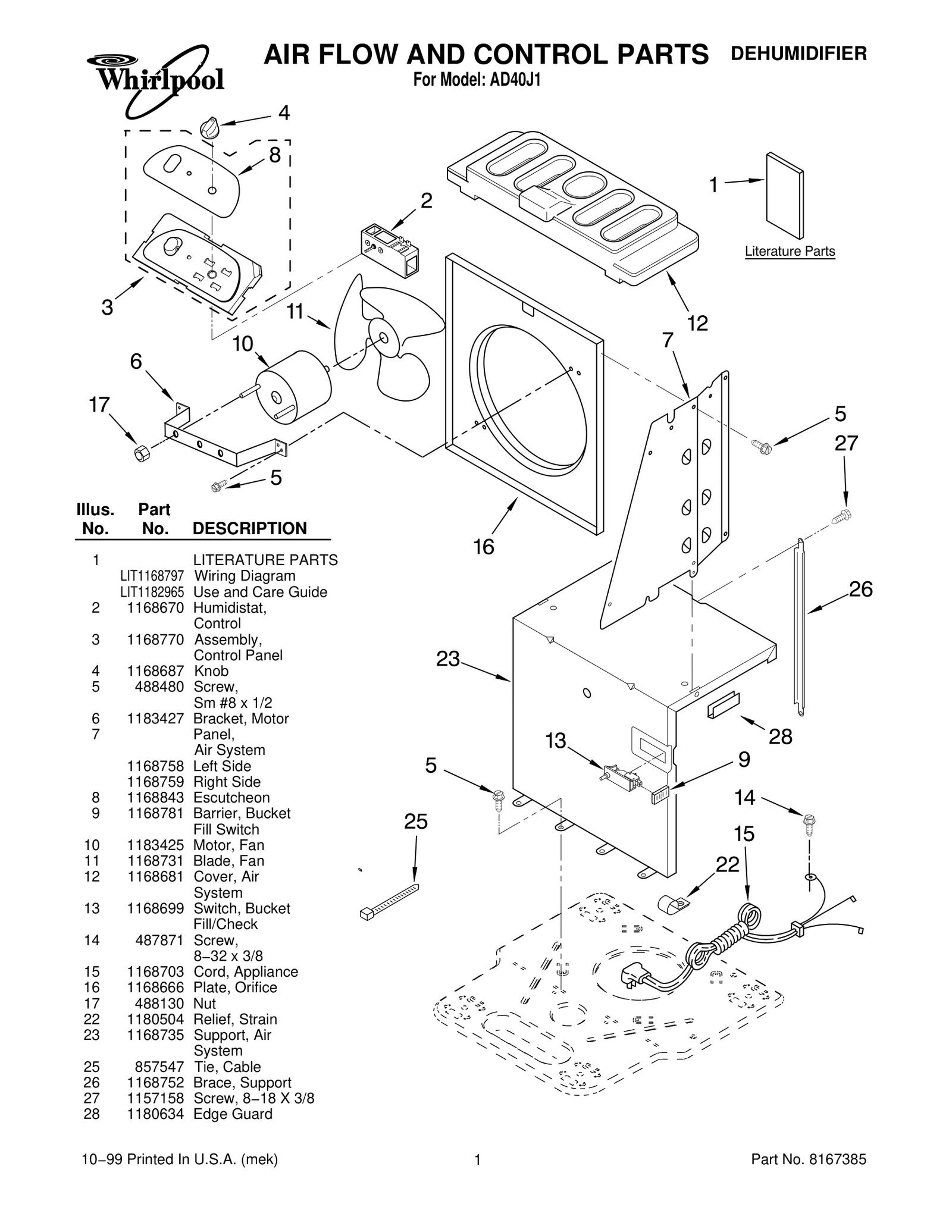 AIR FLOW AND CONTROL PARTS