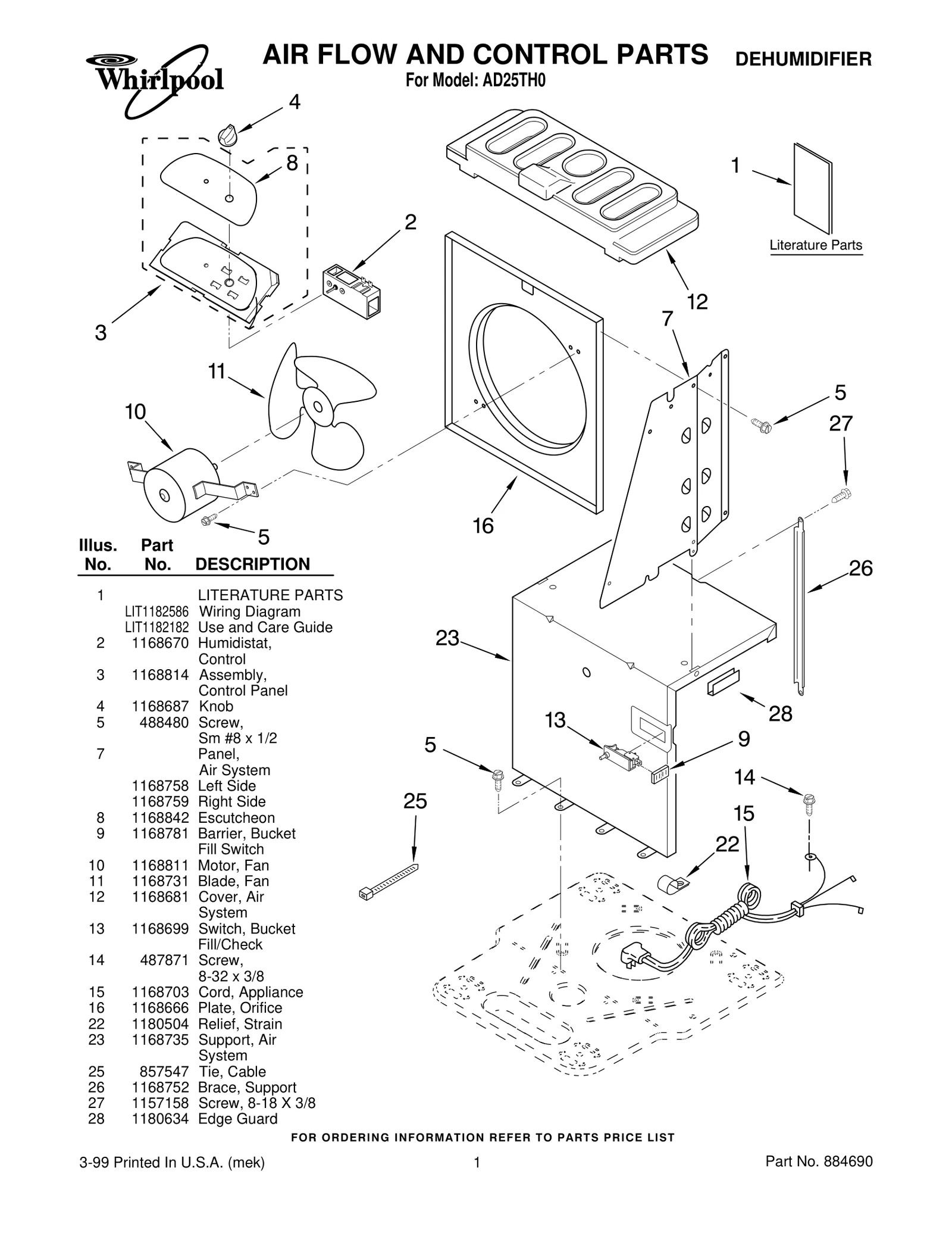 AIR FLOW AND CONTROL PARTS