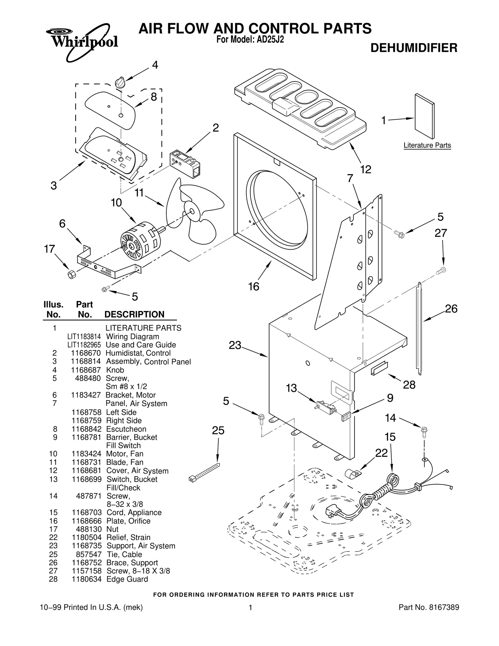 AIR FLOW AND CONTROL PARTS
