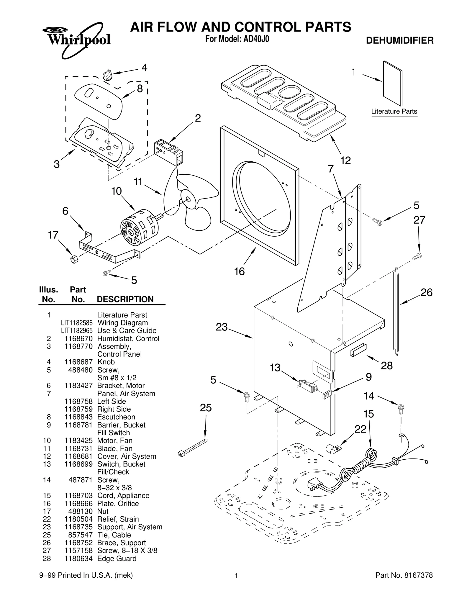 AIR FLOW AND CONTROL PARTS