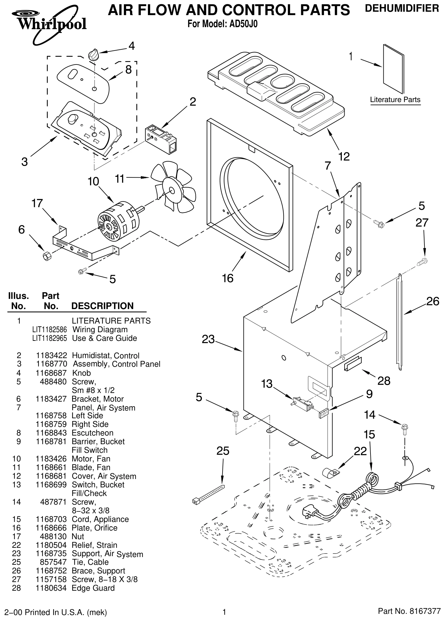 AIR FLOW AND CONTROL PARTS