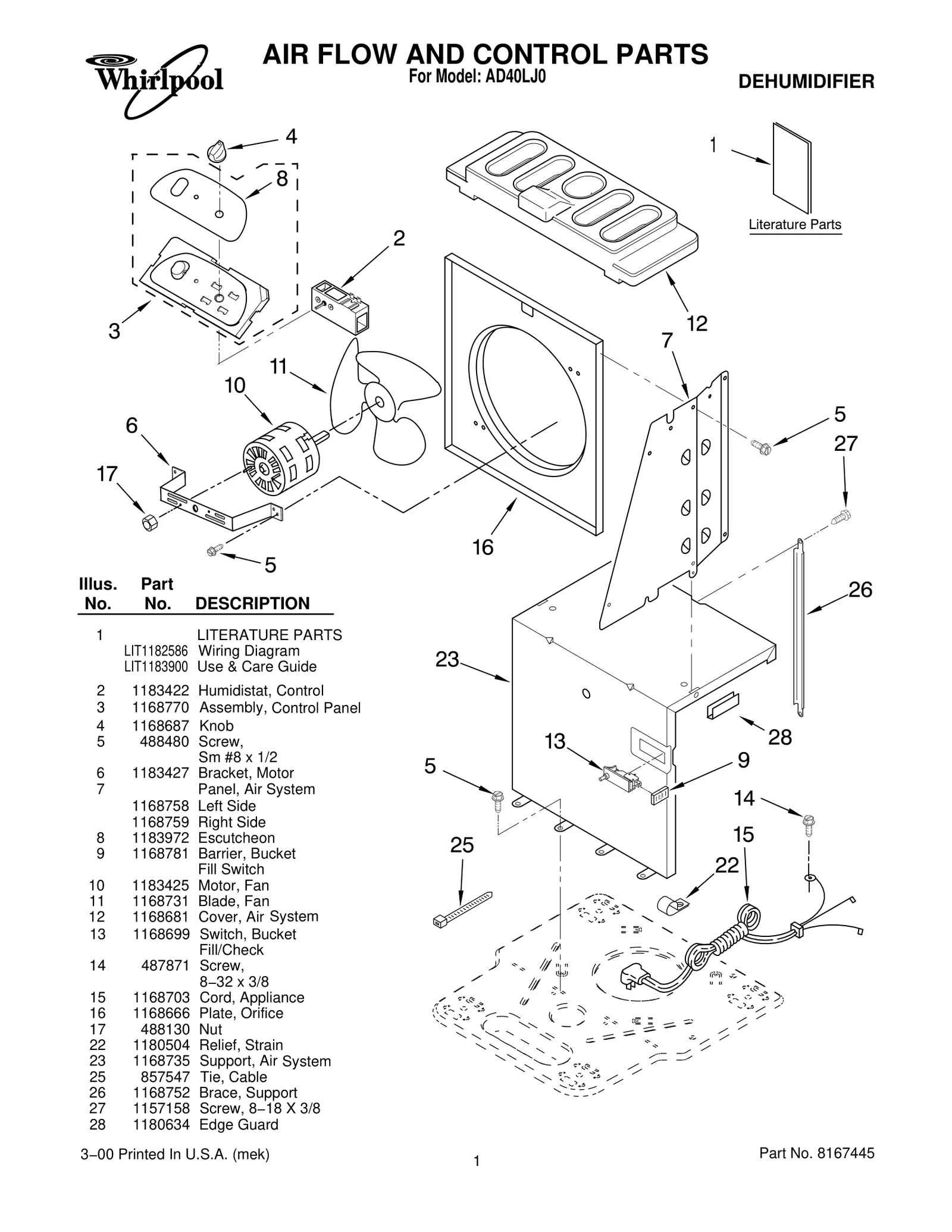 AIR FLOW AND CONTROL PARTS