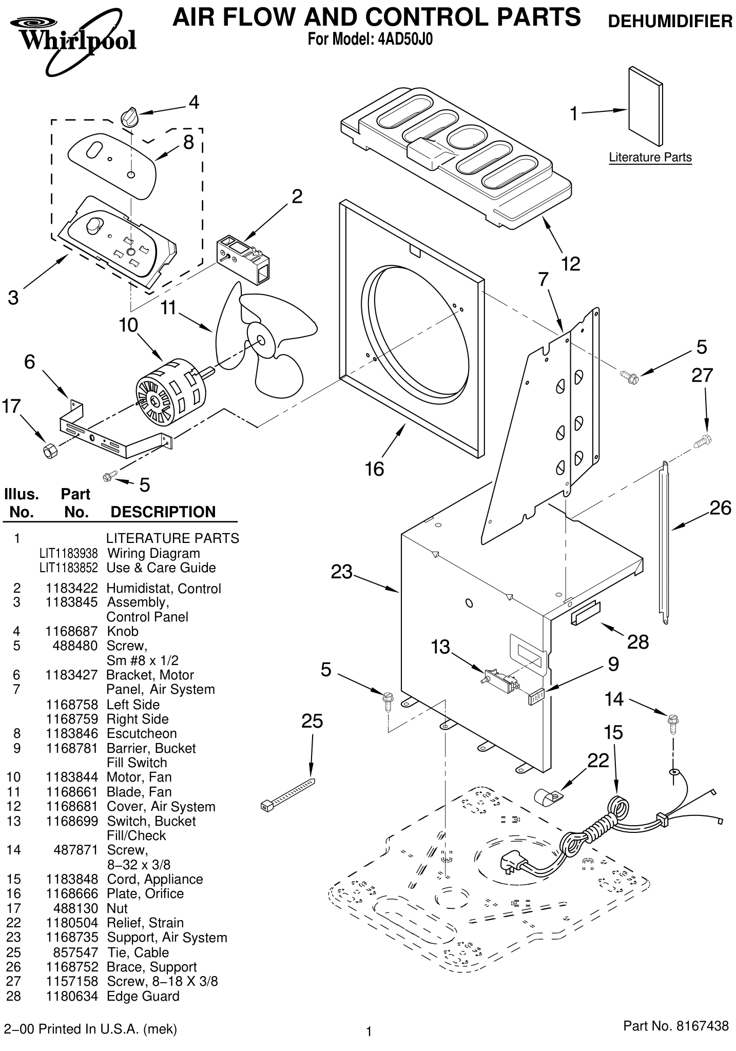 AIR FLOW AND CONTROL PARTS