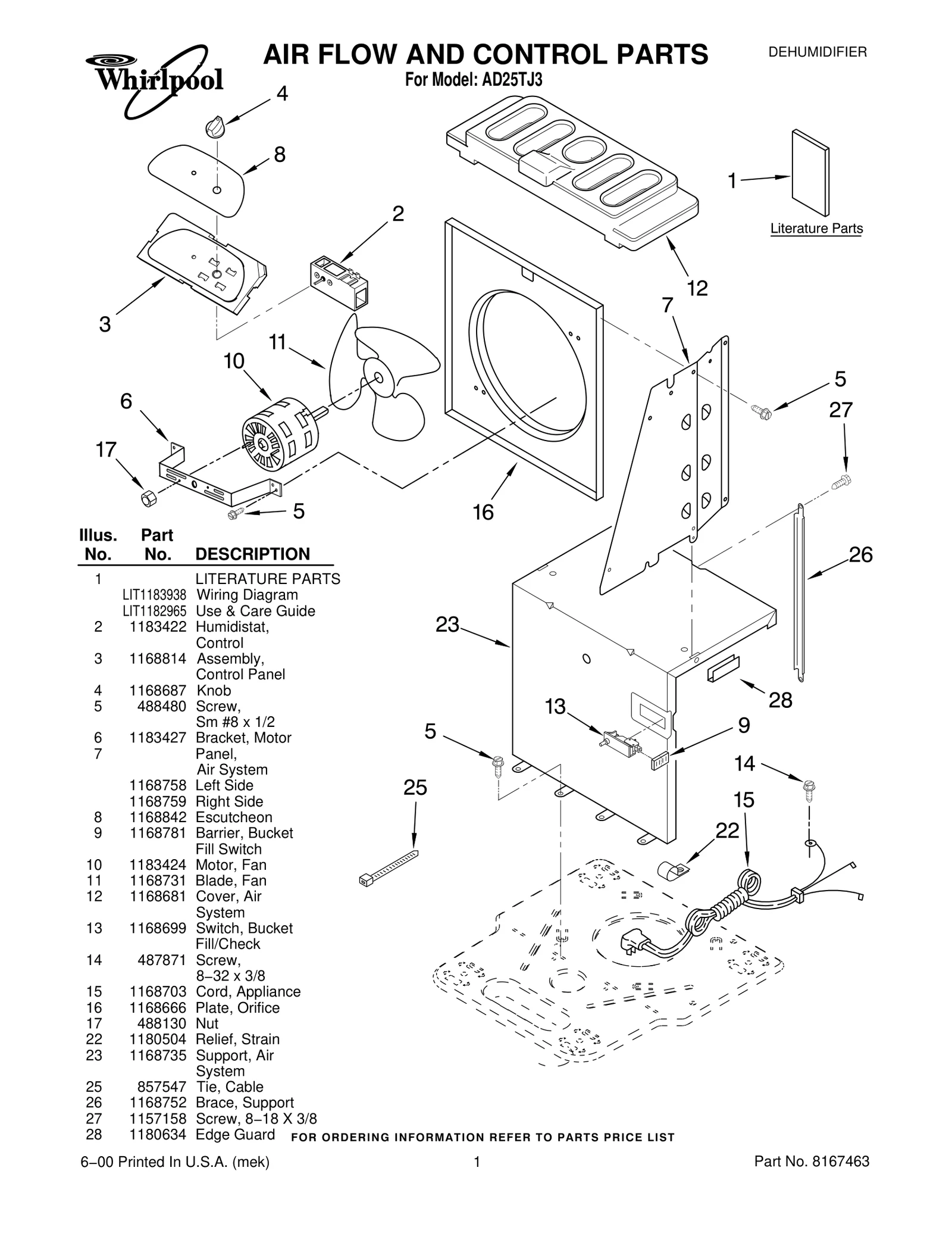 AIR FLOW AND CONTROL PARTS