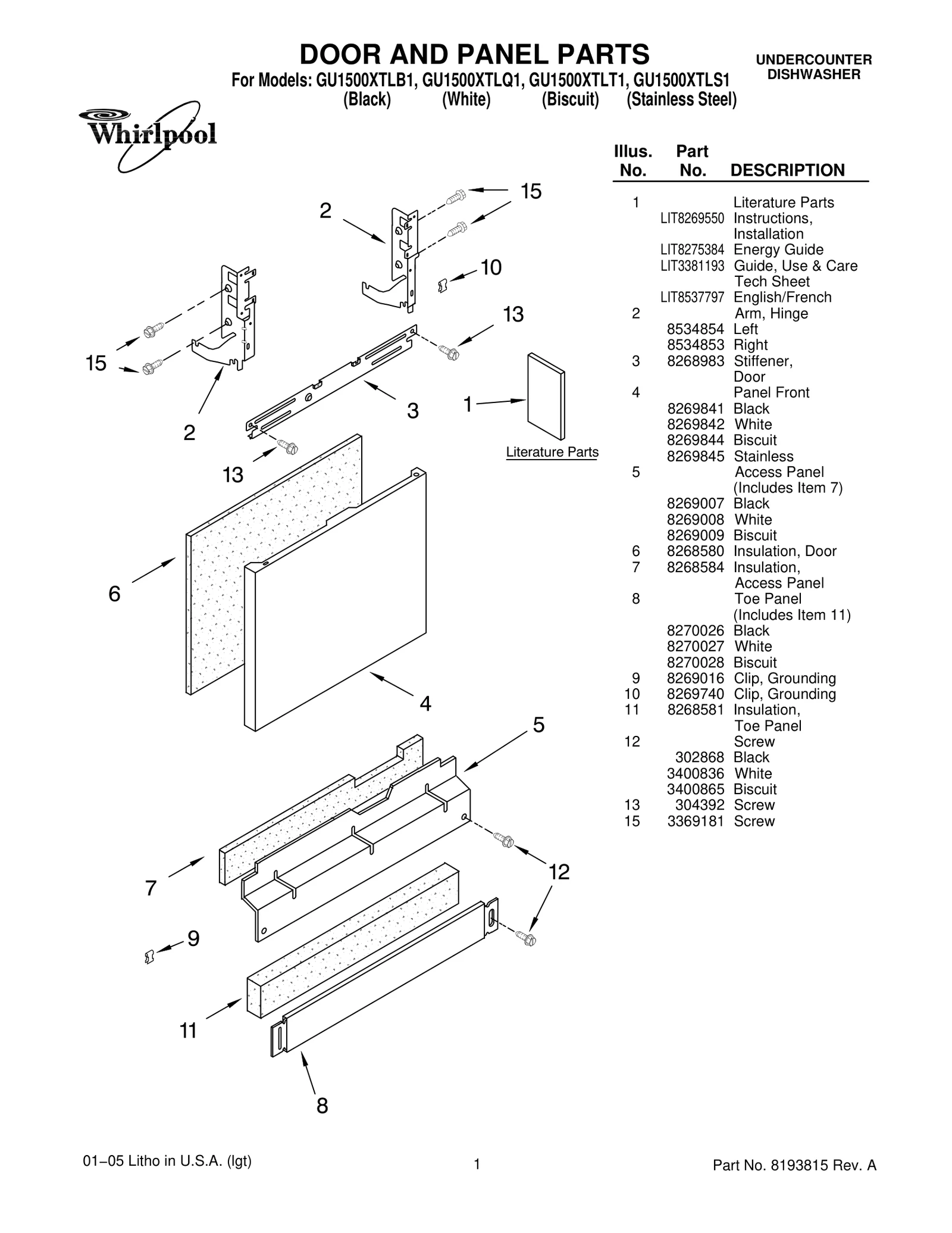 DOOR AND PANEL PARTS