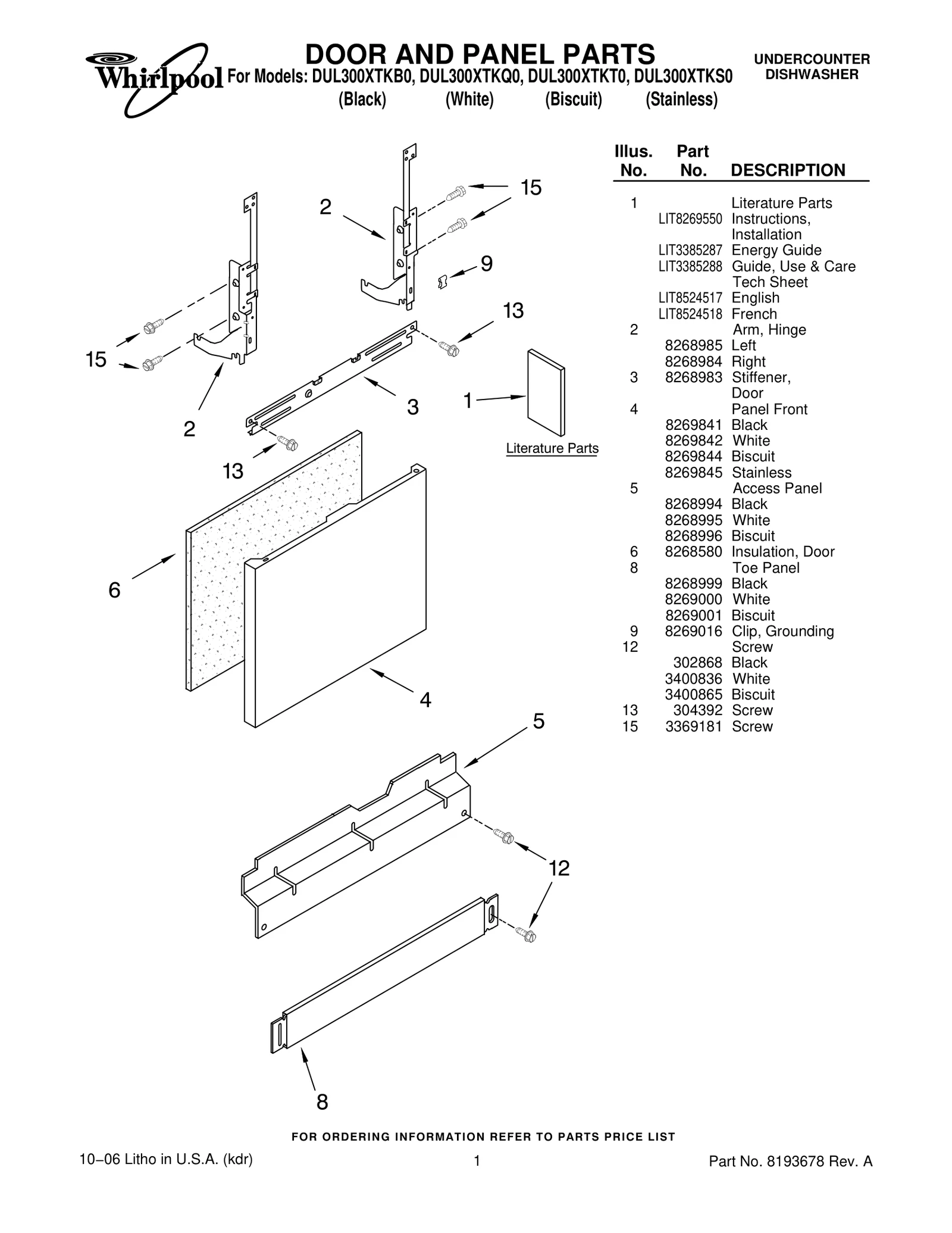 DOOR AND PANEL PARTS