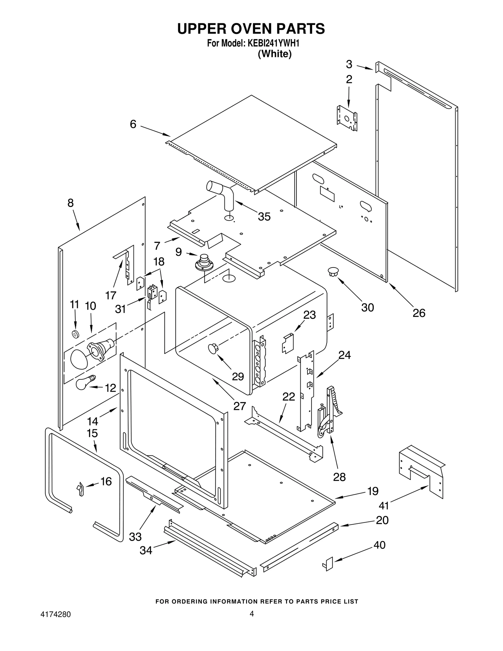 UPPER OVEN PARTS