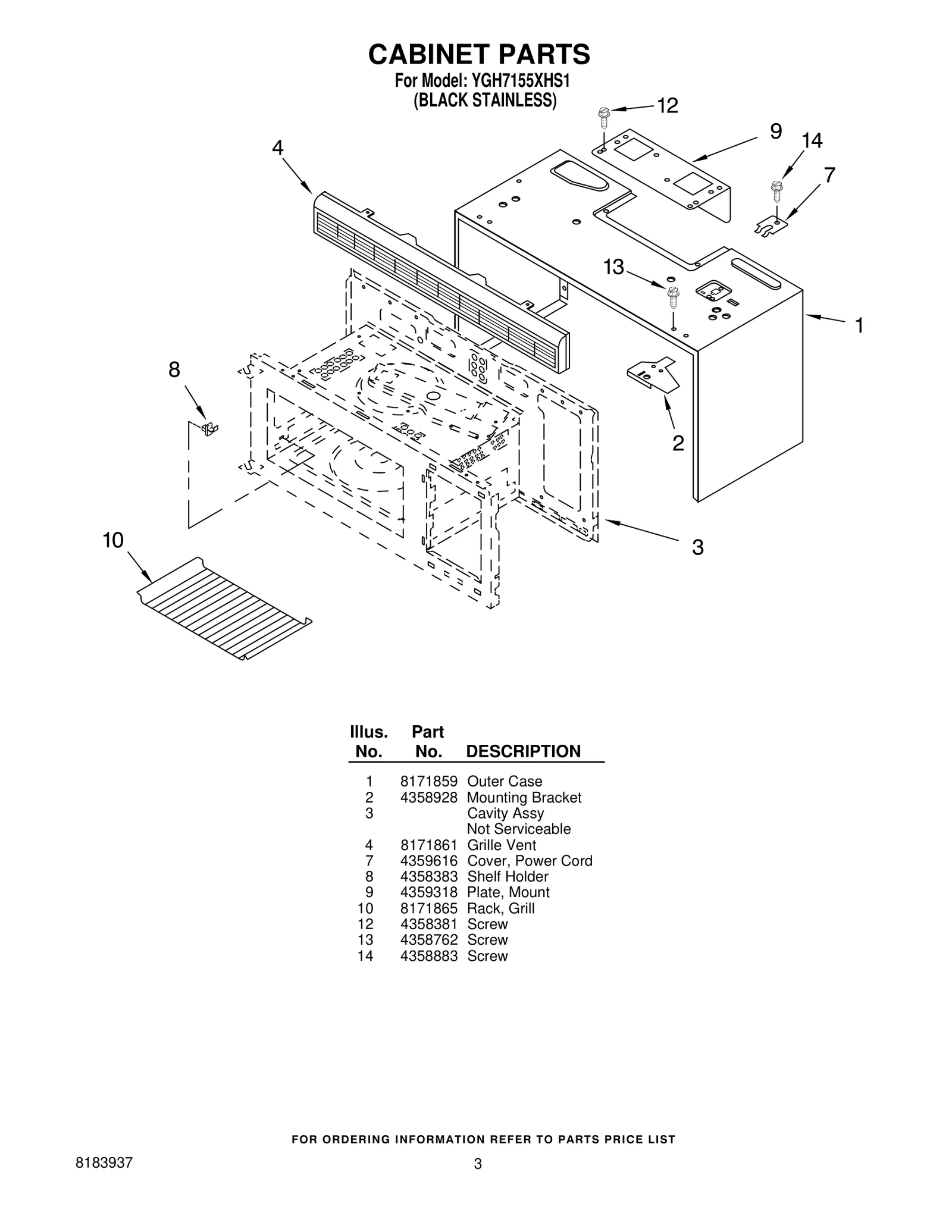 CABINET PARTS
