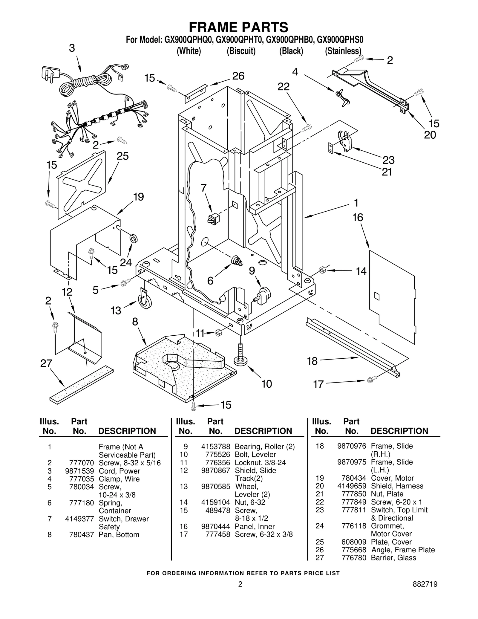FRAME PARTS