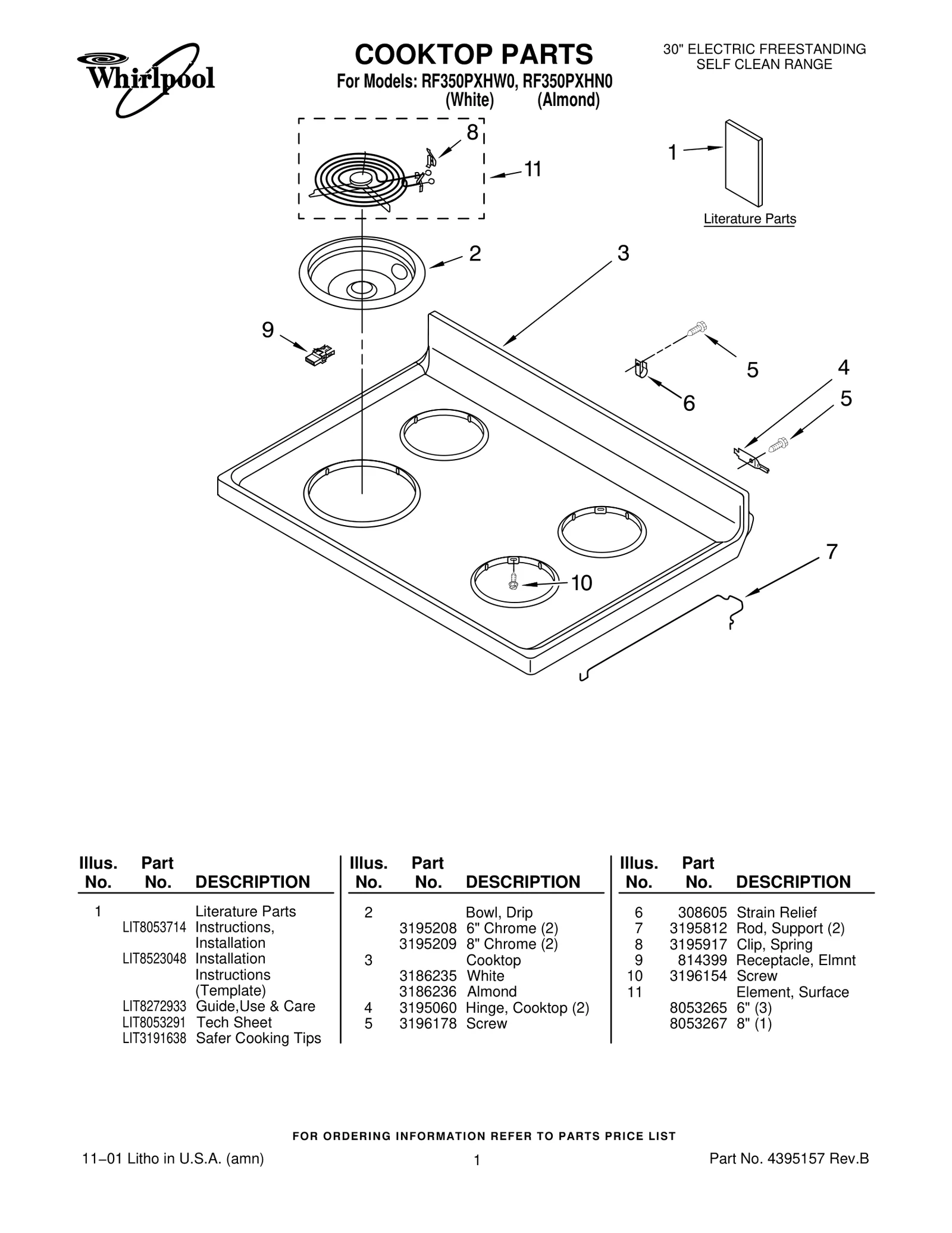 COOKTOP PARTS