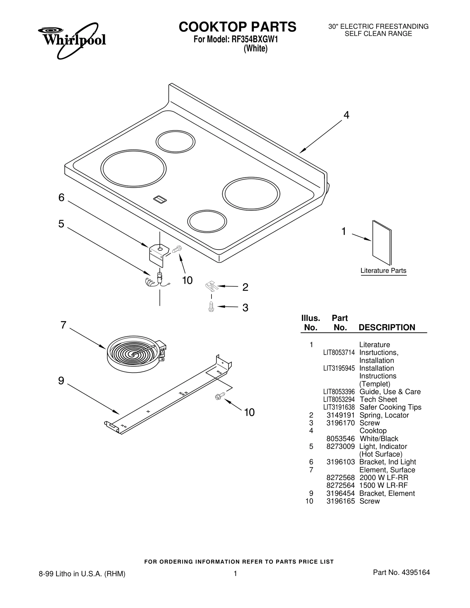 COOKTOP PARTS