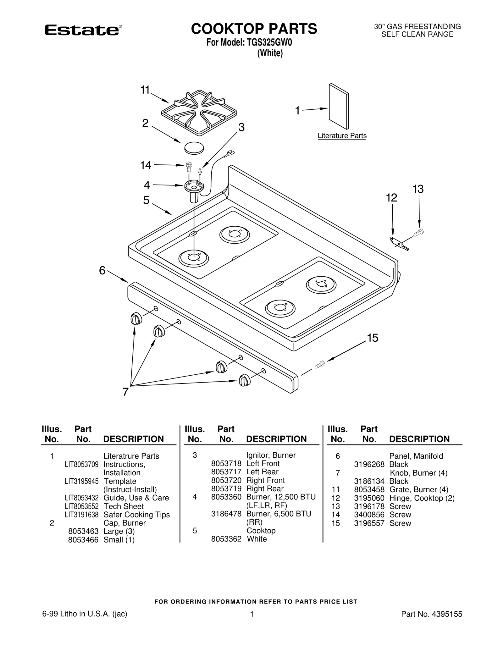 COOKTOP PARTS