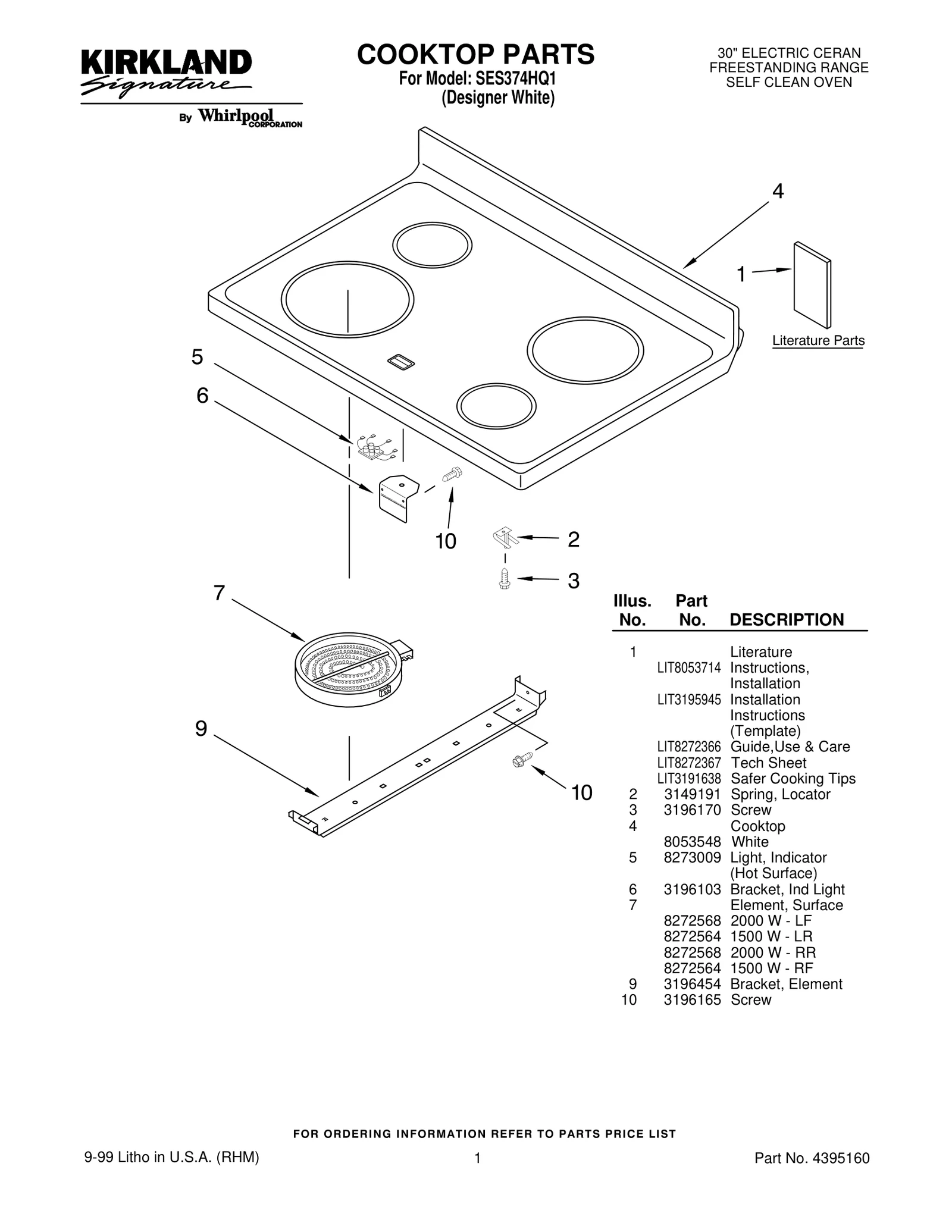 COOKTOP PARTS