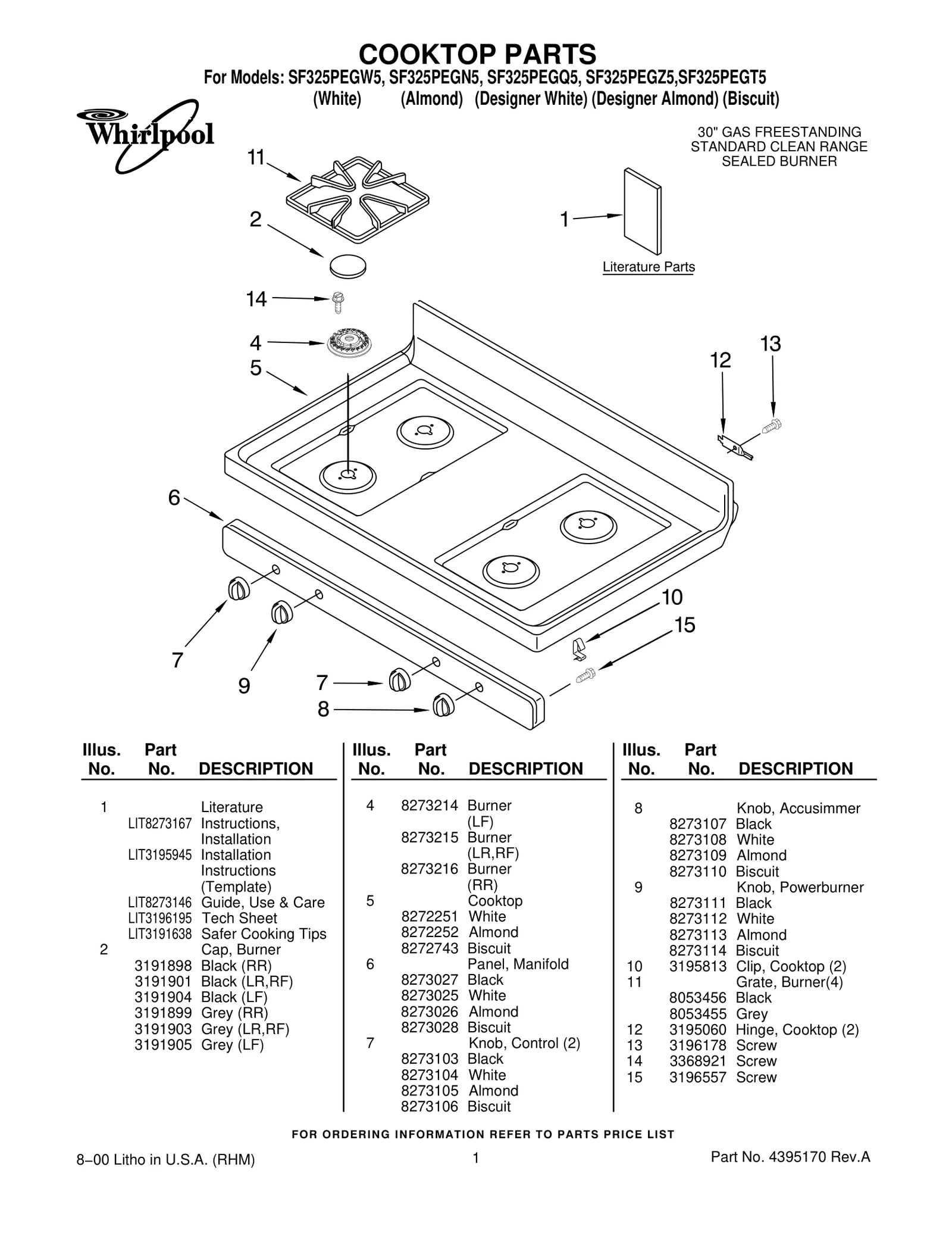 COOKTOP PARTS