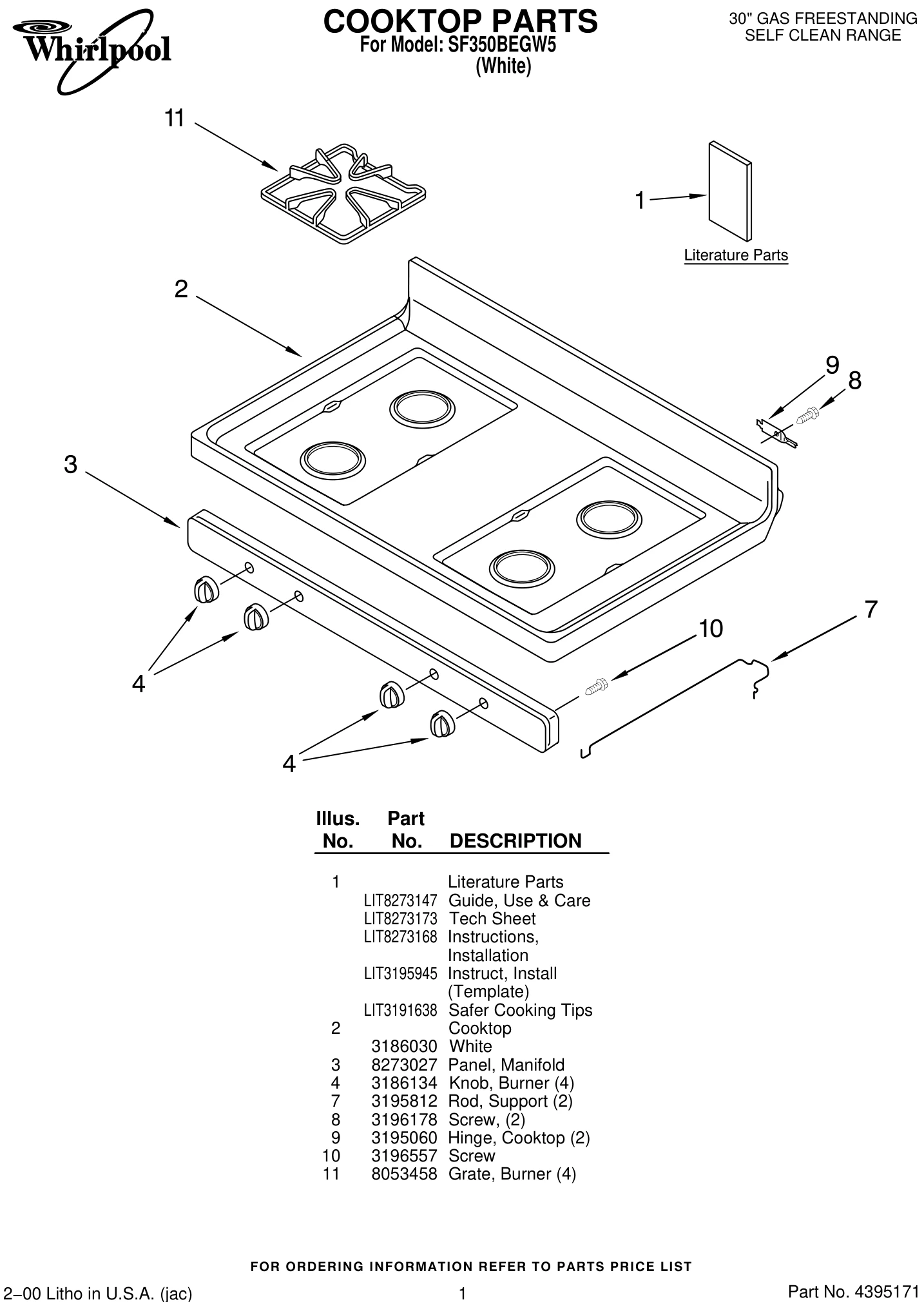 COOKTOP PARTS