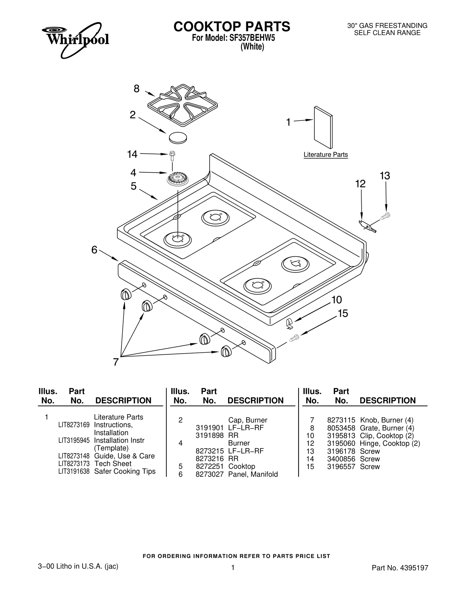 COOKTOP PARTS