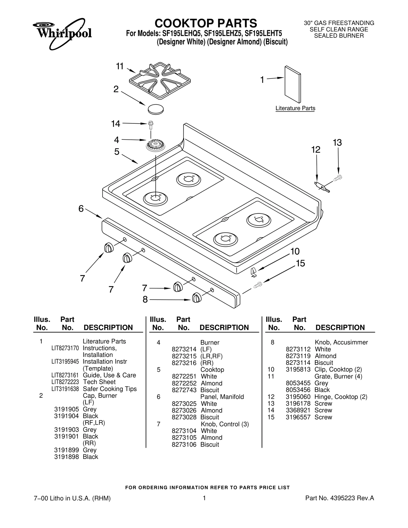 COOKTOP PARTS