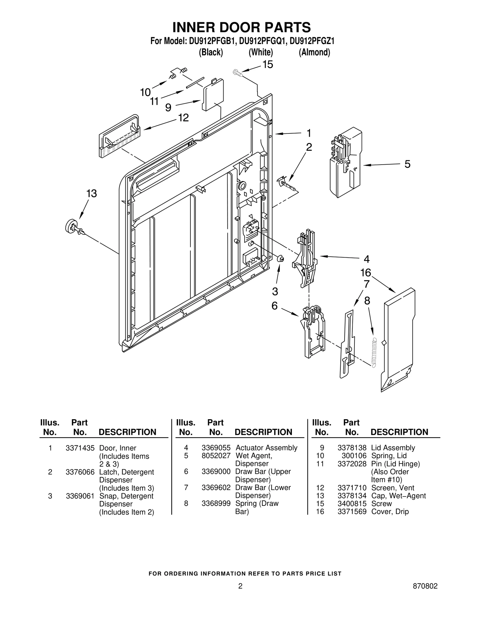 INNER DOOR PARTS